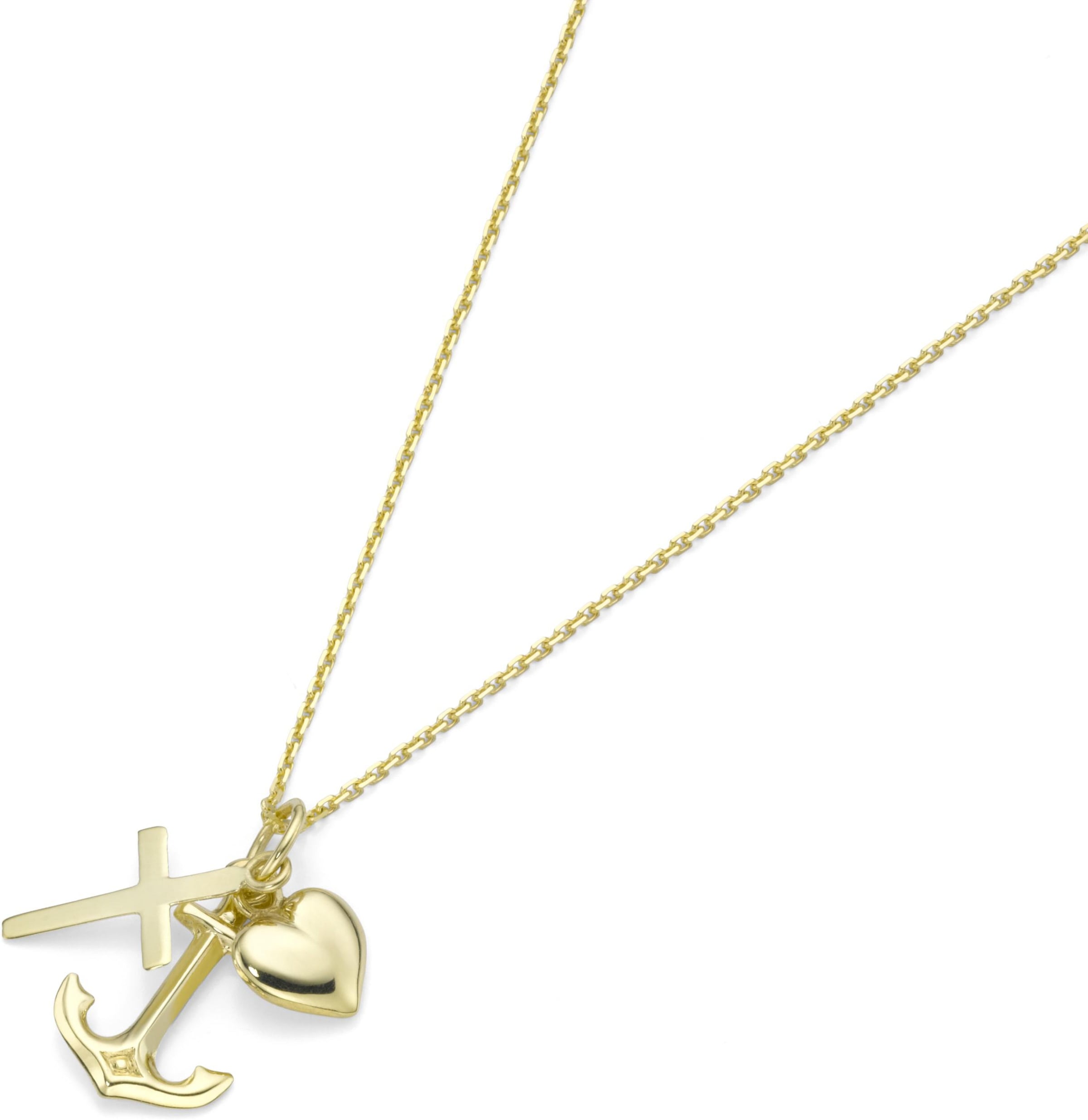 Firetti Kette mit Anhänger »Schmuck Geschenk Gold 375 Halsschmuck Halskette  Goldkette Ankerkette«, zu Kleid, Shirt, Jeans, Sneaker! Anlass Geburtstag  Weihnachten im OTTO Online Shop