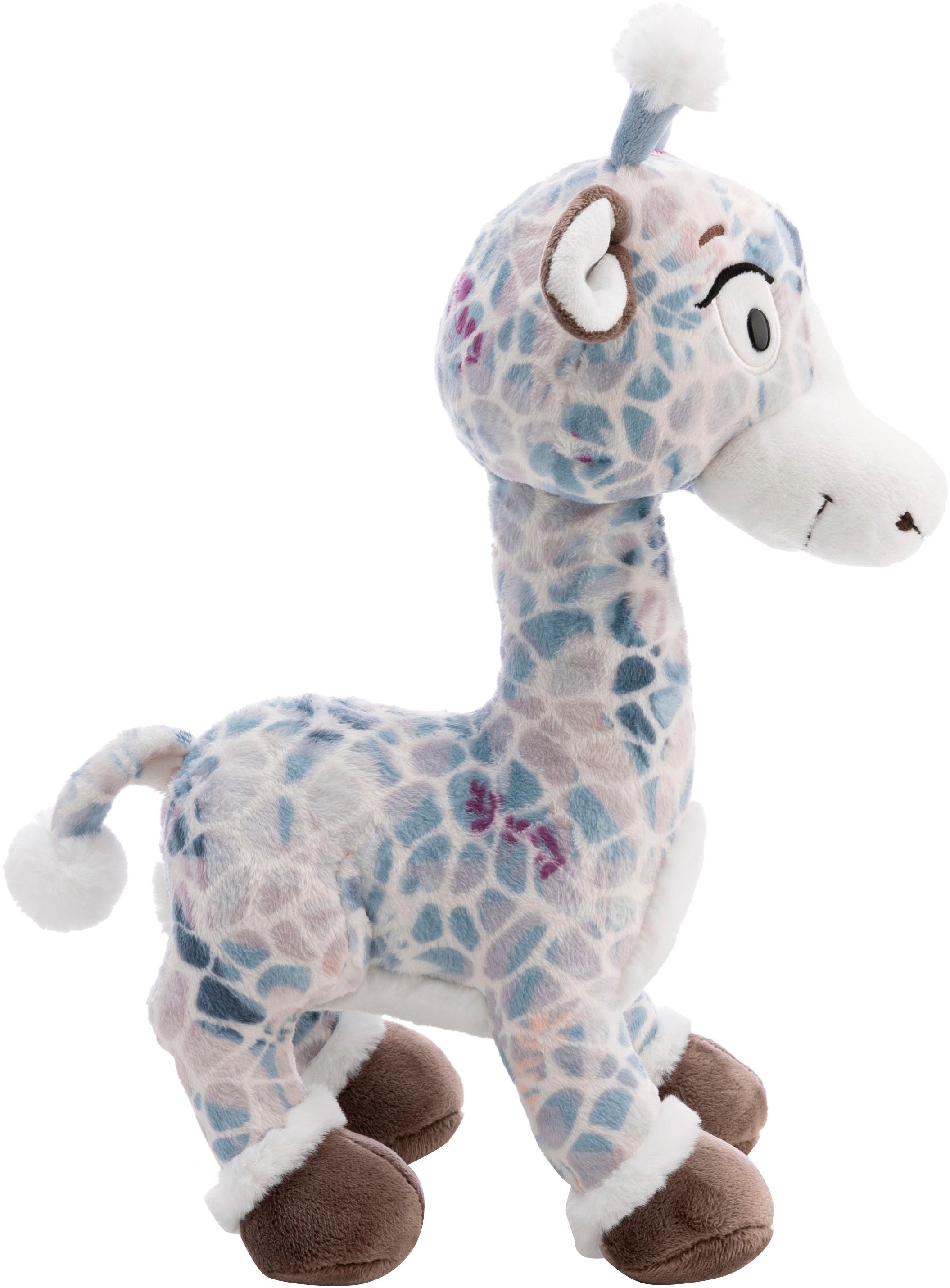Nici Kuscheltier »Winter, Giraffe Winny Winterfur, 27 cm stehend«, sitzend; enthält recyceltes Material