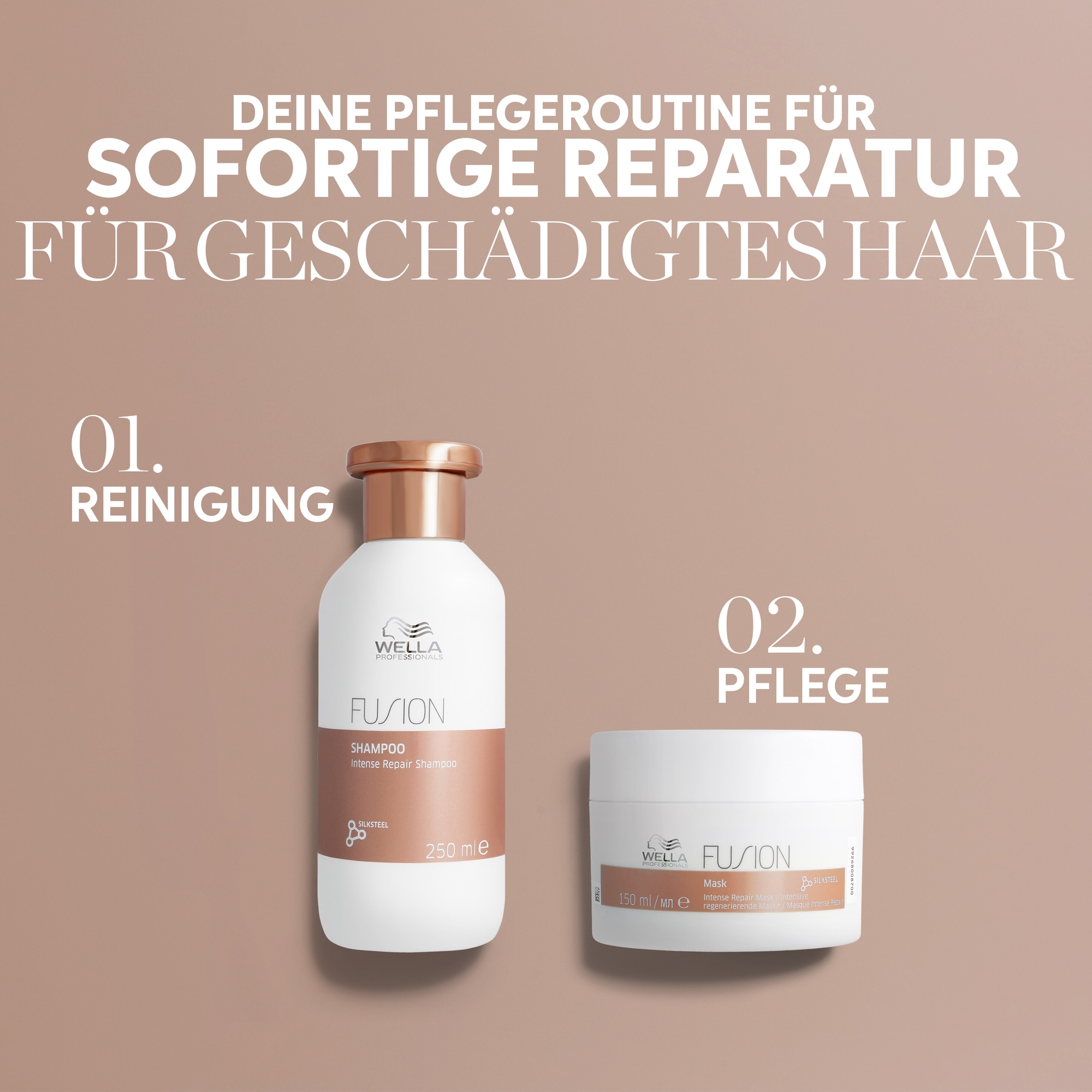 Wella Professionals Haarmaske »CARE FUSION INTENSE REPAIR MASK« bessere Kämmbarkeit, reparierend und schützend, ohne Mikroplastik