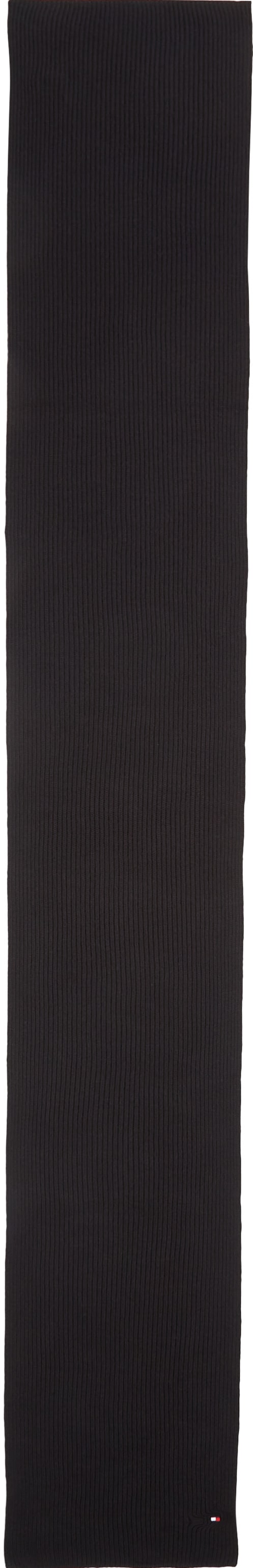 Tommy Hilfiger Strickschal »TH FLAG PIMA COTTON CASH SCARF« mit Logostickerei, mit Kaschmiranteil Unisex