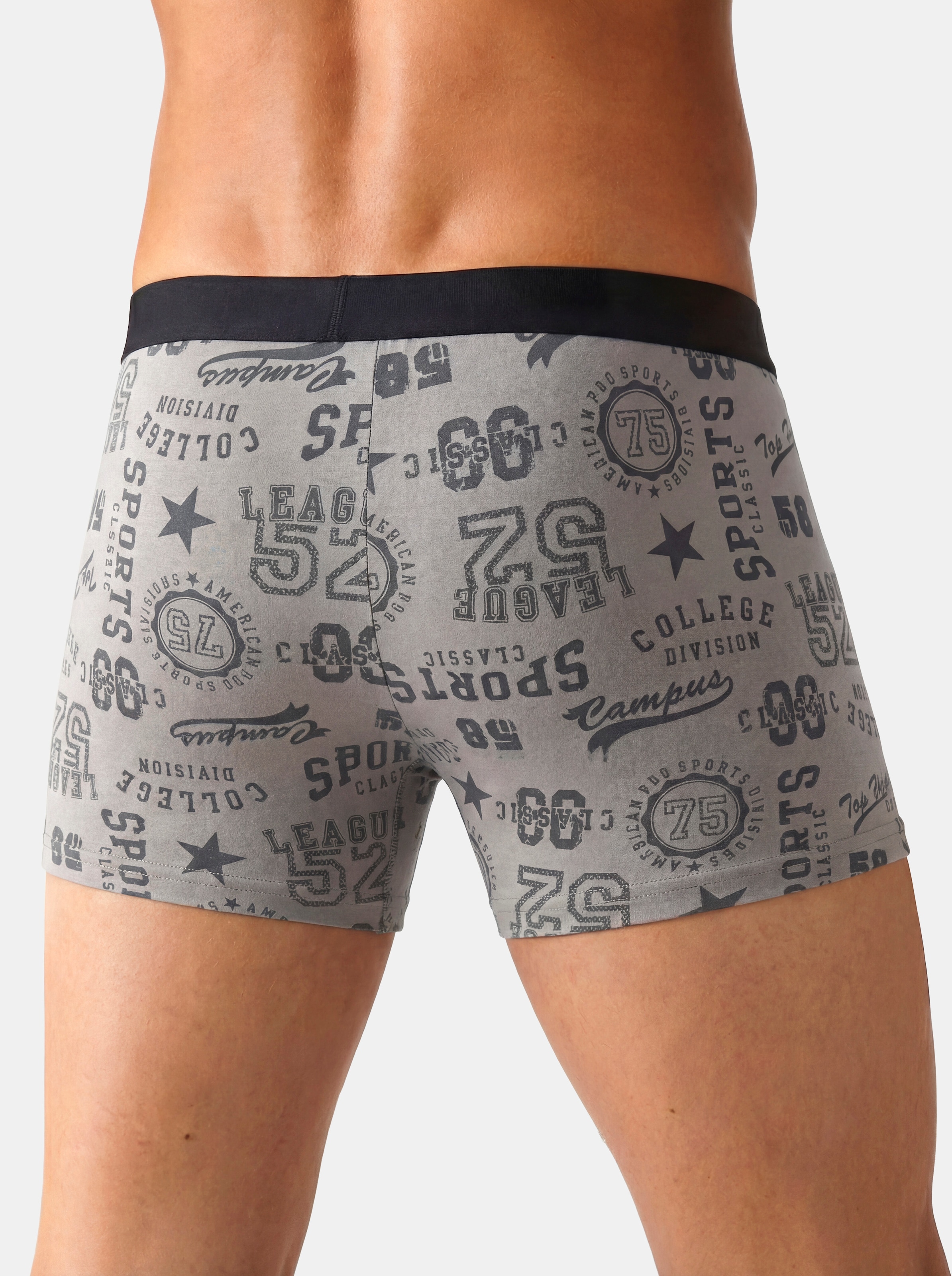 John Devin Boxer »Boxershorts für Herren« Packung, 3 Stk. aus weichem Jersey-Material, 3er-Pack, teils lustig bedruckt