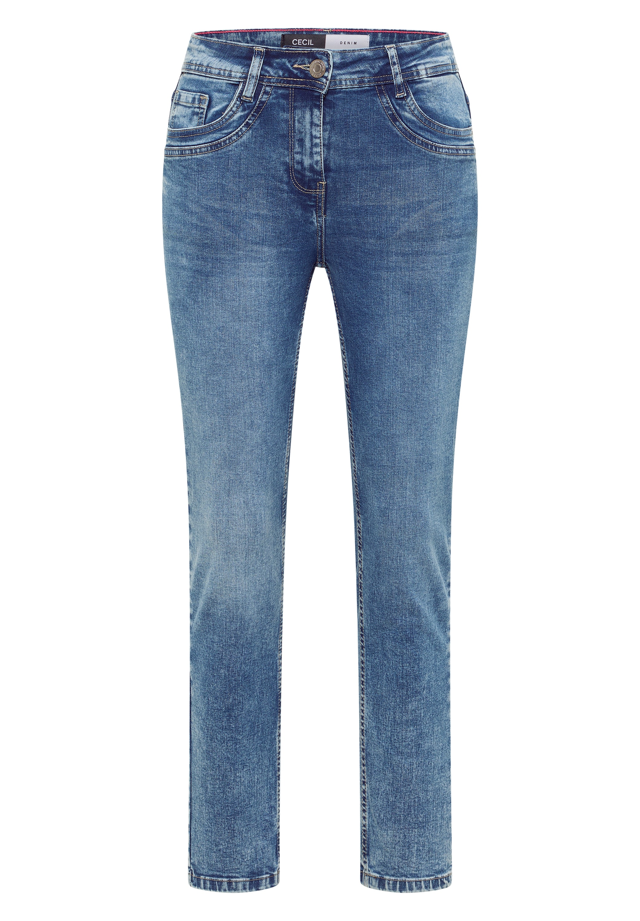 Cecil Slim-fit-Jeans »Style Toronto« High Waist, im 5-Pocket-Stil