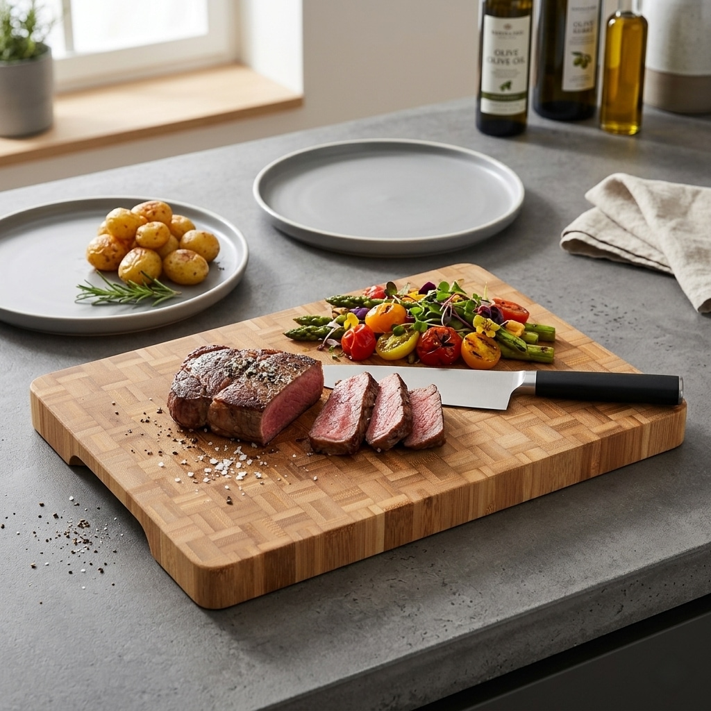 KESPER® Schneidebrett »mit Griffmulden« messerschonend