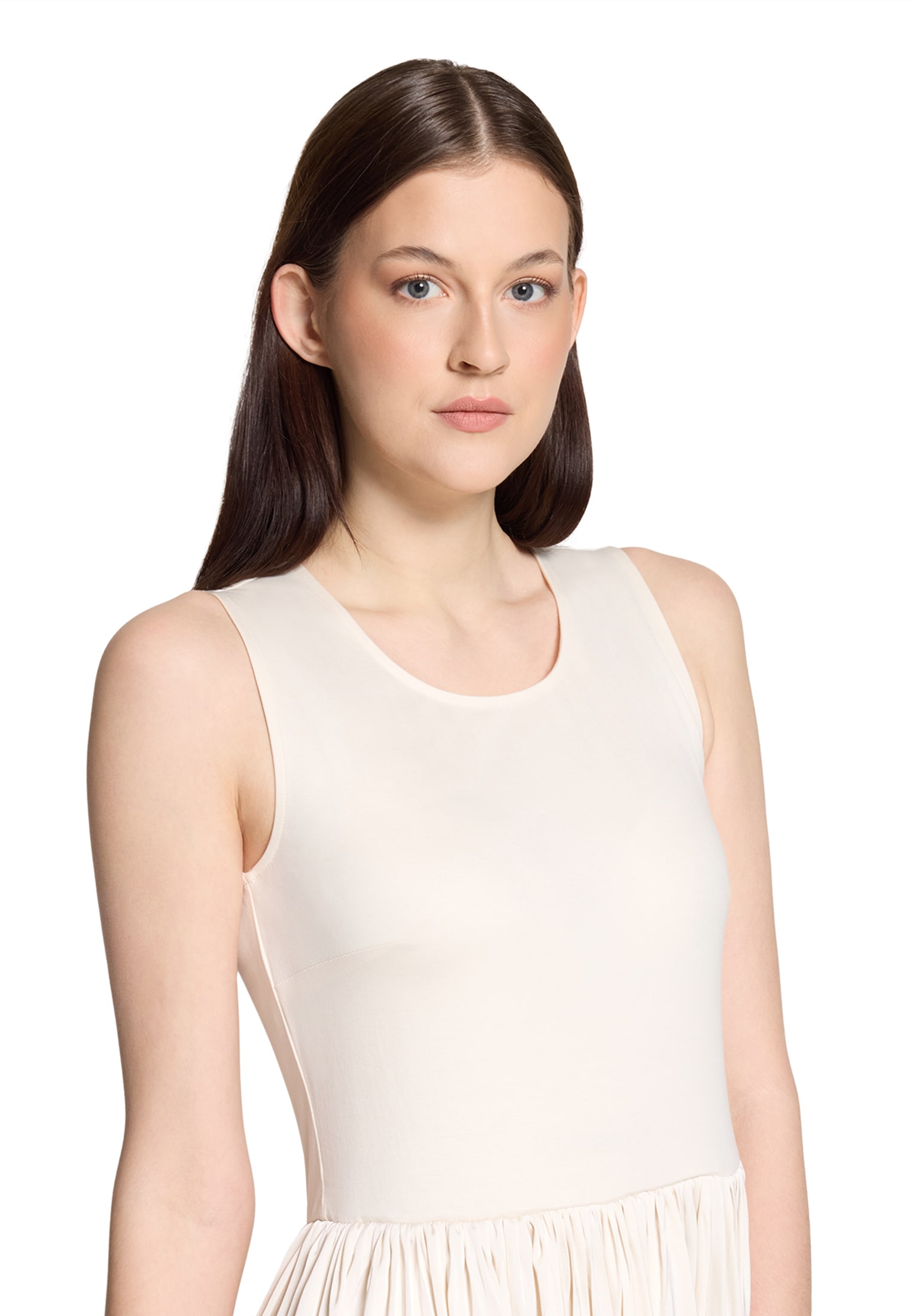 Vera Mont Jerseykleid »Basic-Kleid mit Plissee«