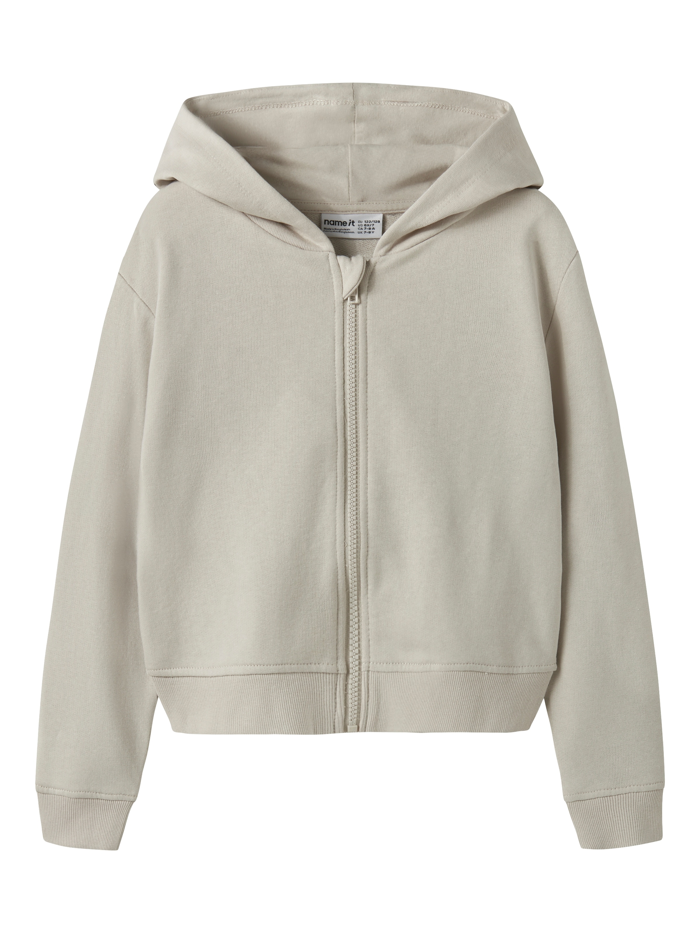Name It Kapuzensweatjacke »NKFMILLE SHORT NREG SWE CARD WH UNB NOOS«