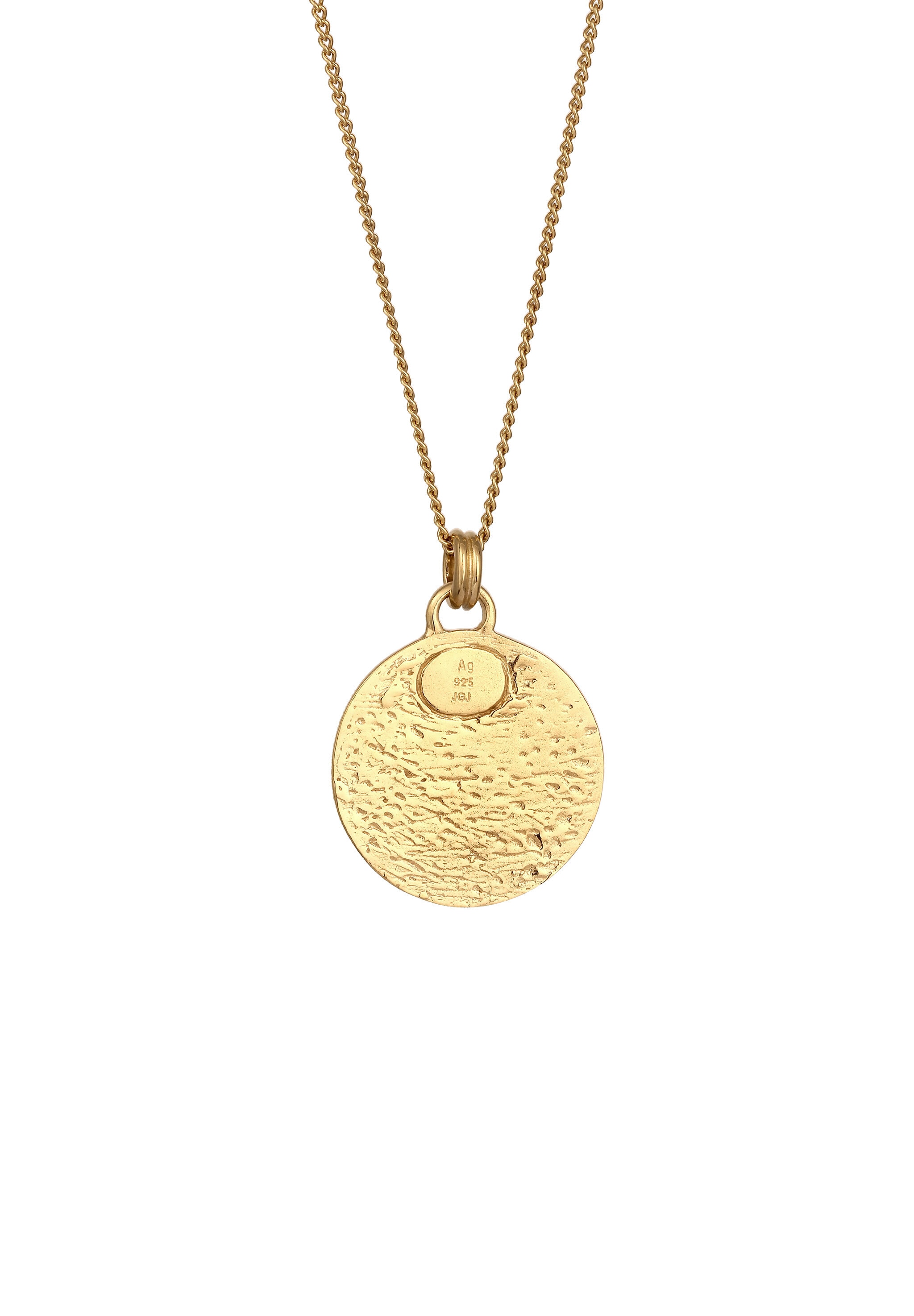 Elli Kette mit Anhänger »Halskette Marienfigur 925 Sterling Silver gold-plated«
