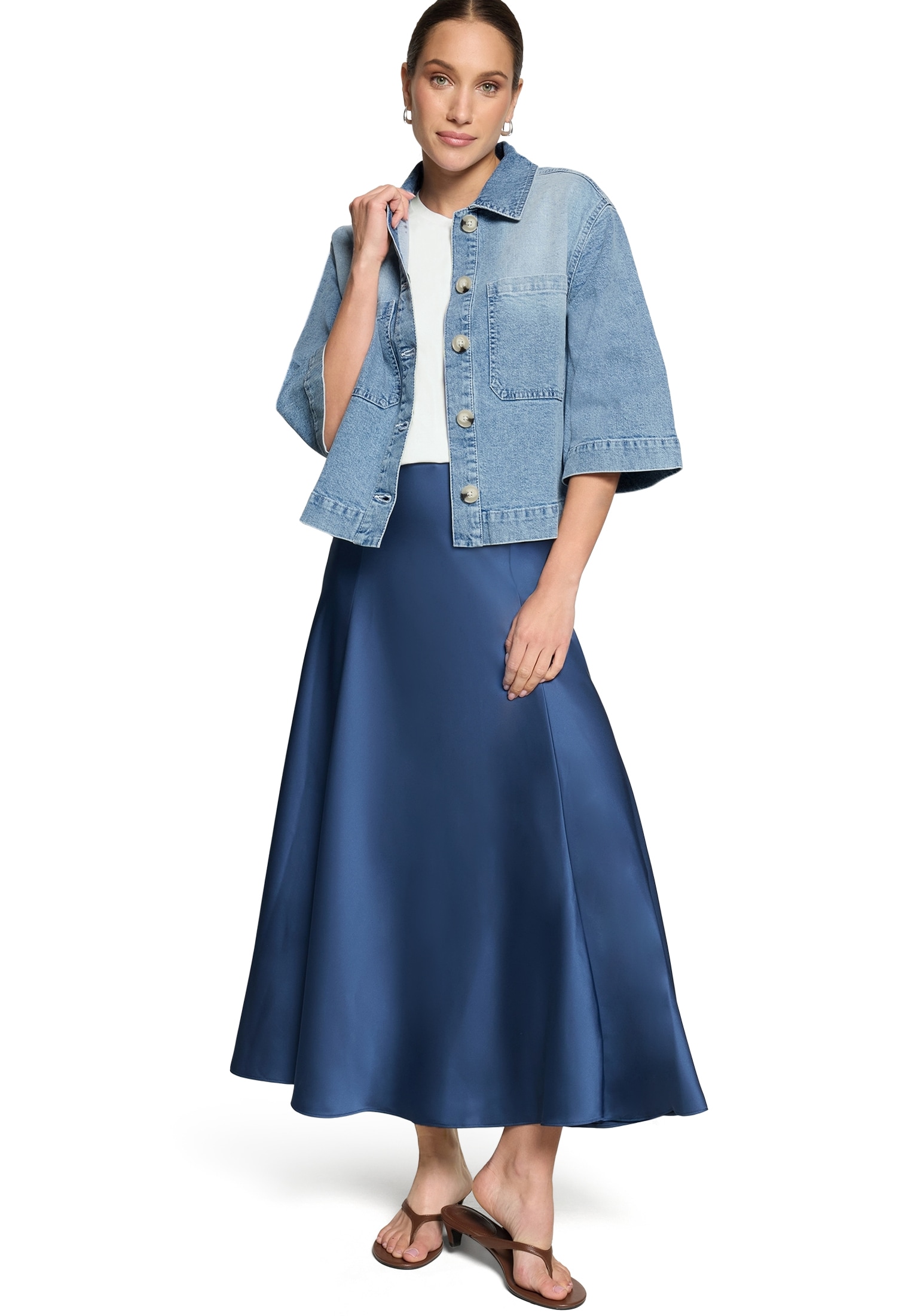 Zero Jackenblazer »Blazer-Jacke im Jeans-Look«