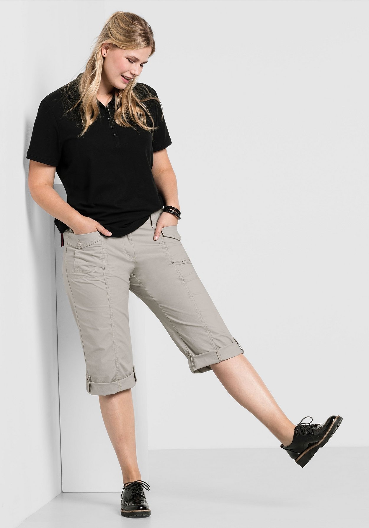 Sheego 3/4-Hose »3/4-Hose Mit Krempelfunktion«