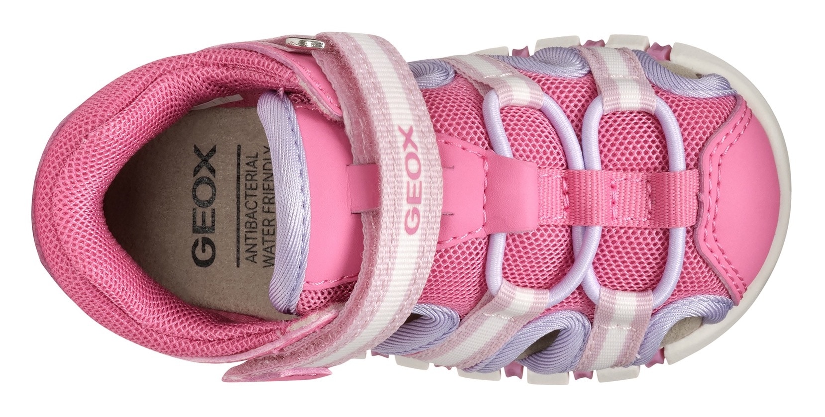 Geox Lauflernschuh »B SANDAL IUPIDOO GIR«, Sandale, Klettschuh, Babyschuh im sportlichen Trekking Look