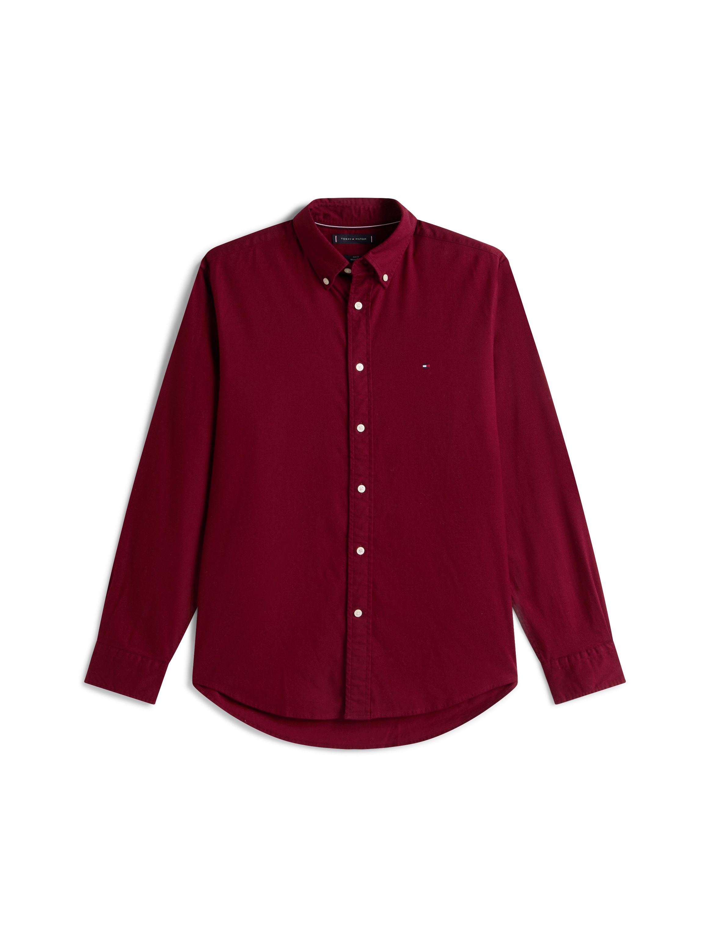 Tommy Hilfiger Langarmhemd »FLEX FLANNEL SOLID SHIRT«, Regular fit