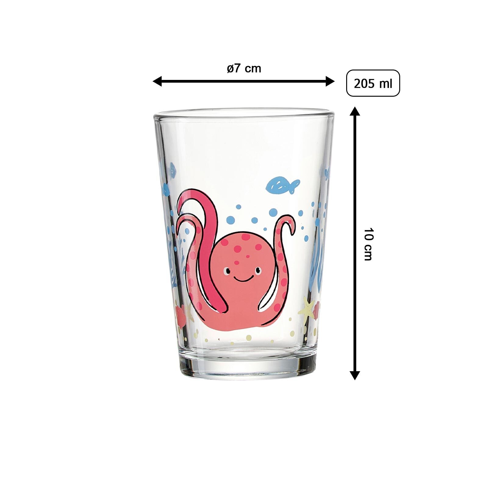 Ritzenhoff & Breker Kinderbecher »Kindergläser Unterwasserwelt 205 ml 24er Set bunt«