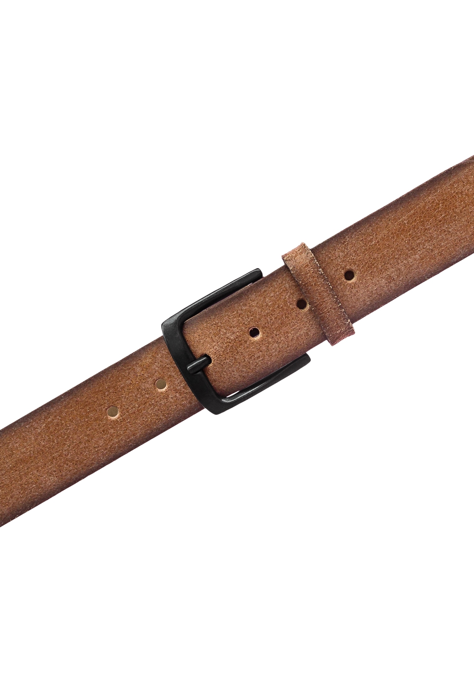 MUSTANG Ledergürtel mit 4 cm Breite, aus Rindsleder, in Antik-Optik