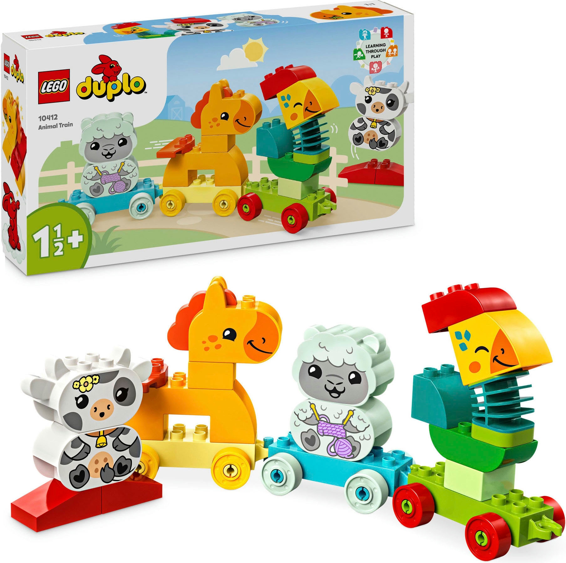 Konstruktionsspielsteine »Tierzug (10412), DUPLO My First«, (19 St.), Made in Europe