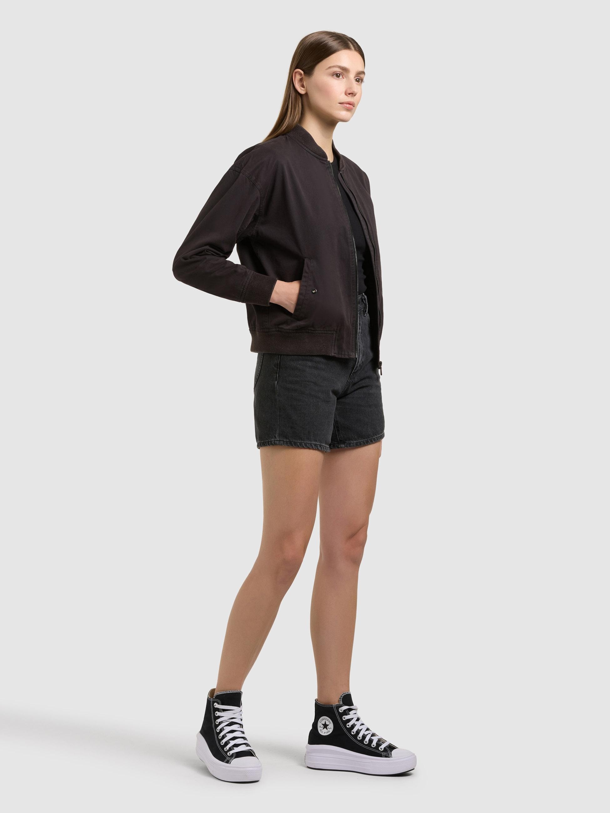 khujo Funktionsjacke »Funktionsjacke Inie« ohne Kapuze Übergangsjacke im Bomberjacken-Style