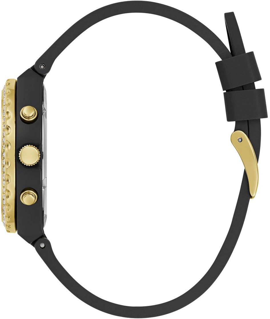 Guess Multifunktionsuhr »DIANA«, Armbanduhr, Quarzuhr, Damenuhr, Silikonarmband