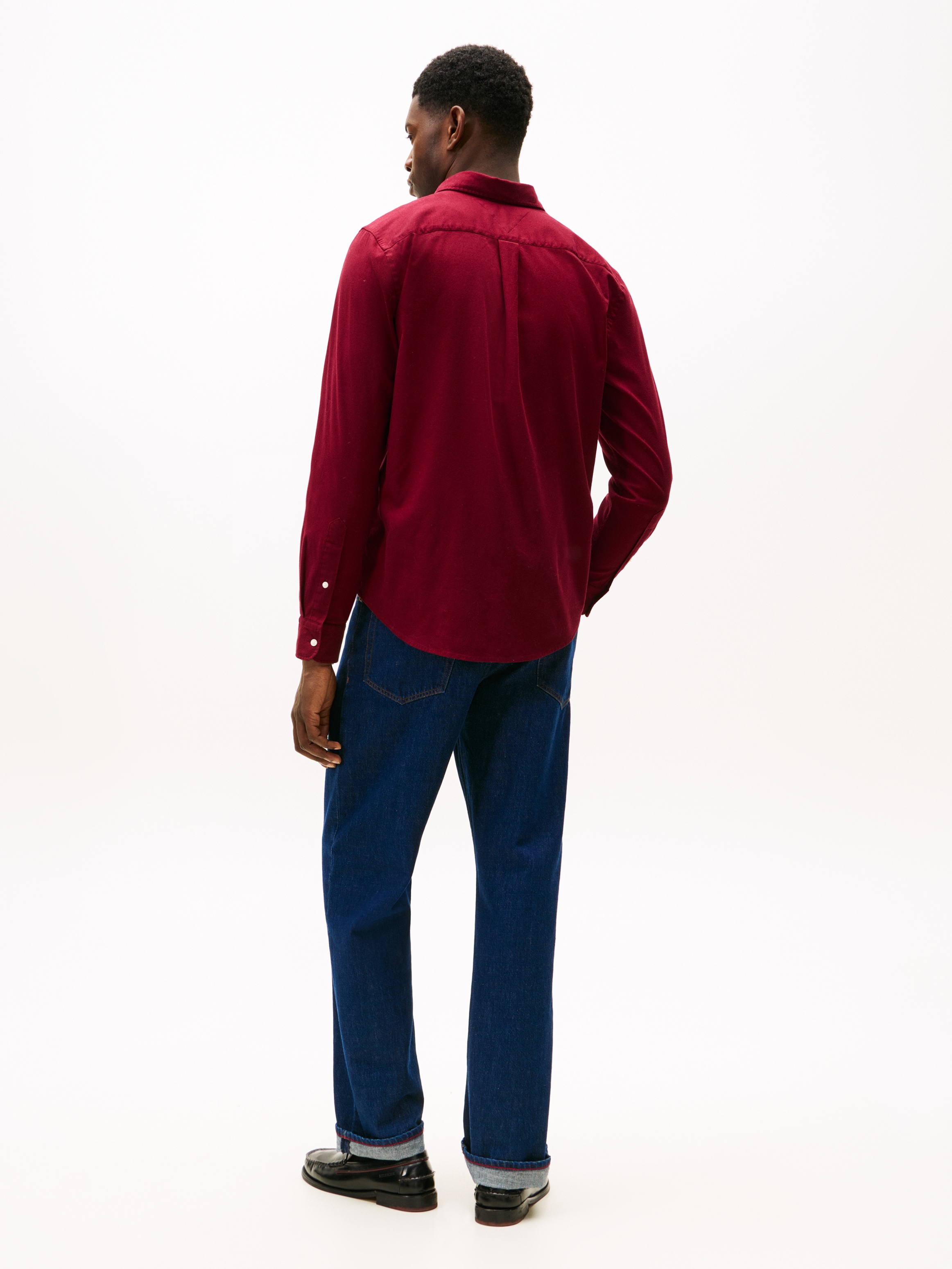 Tommy Hilfiger Langarmhemd »FLEX FLANNEL SOLID SHIRT«, Regular fit