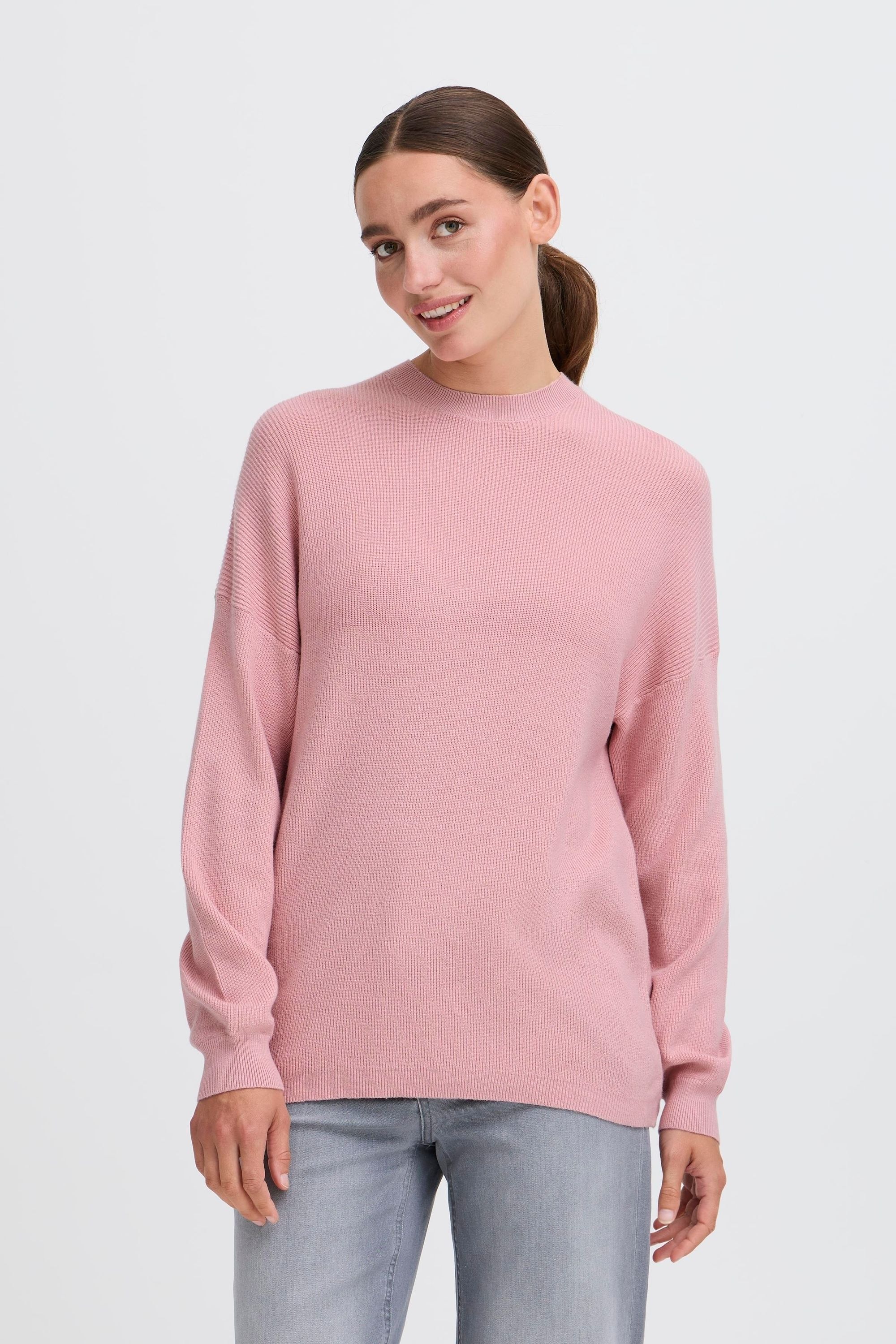 OXMO Strickfleece-Pullover »Strickpullover OXIFANSY«