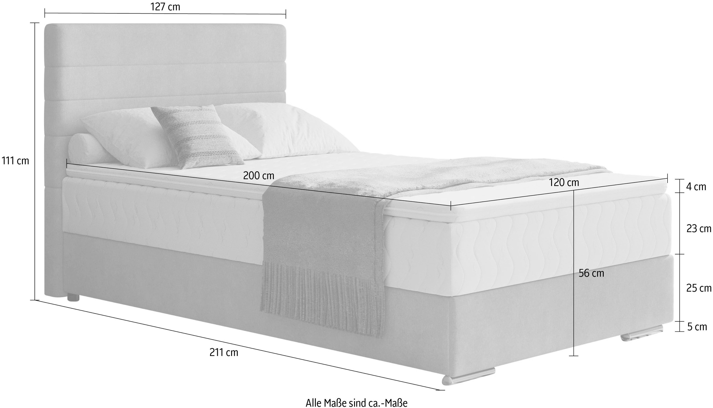 Mr. Couch Boxbett »Stratus 2«, inkl. Bettkasten und Matratze