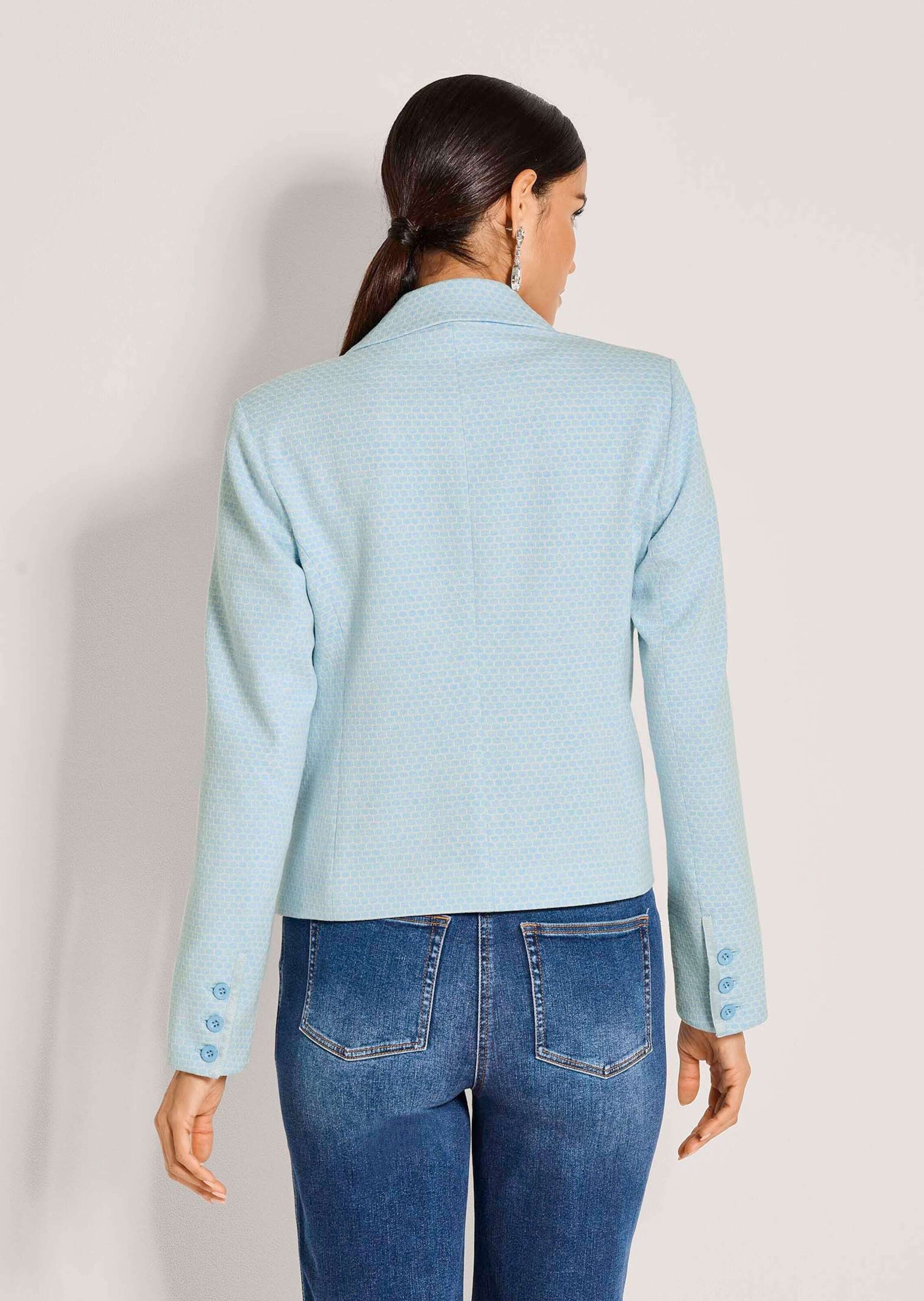 MADELEINE Jackenblazer »Jerseyblazer Kurzblazer mit Wabenmuster« Strukturjersey