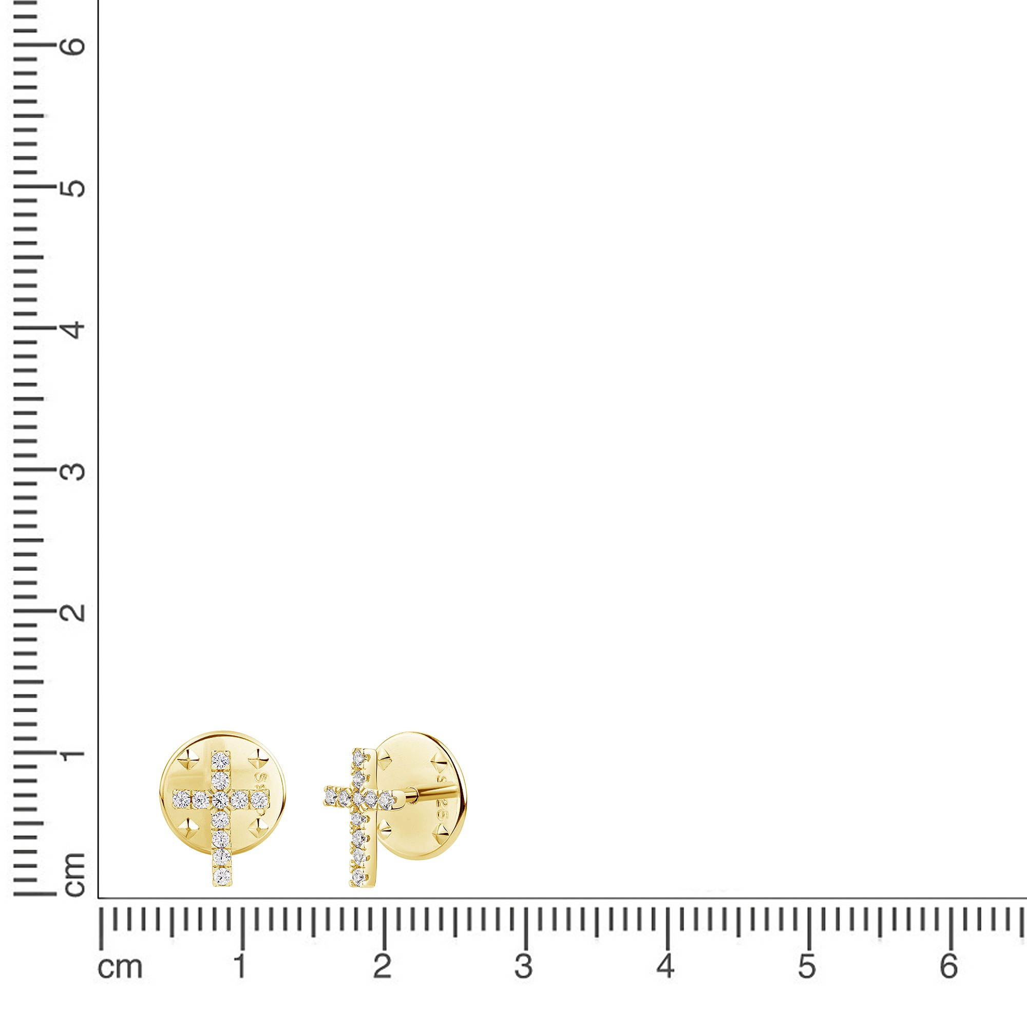 Firetti Anstecknadel »Schmuck Geschenk Silber 925 Brosche Kreuz« ()