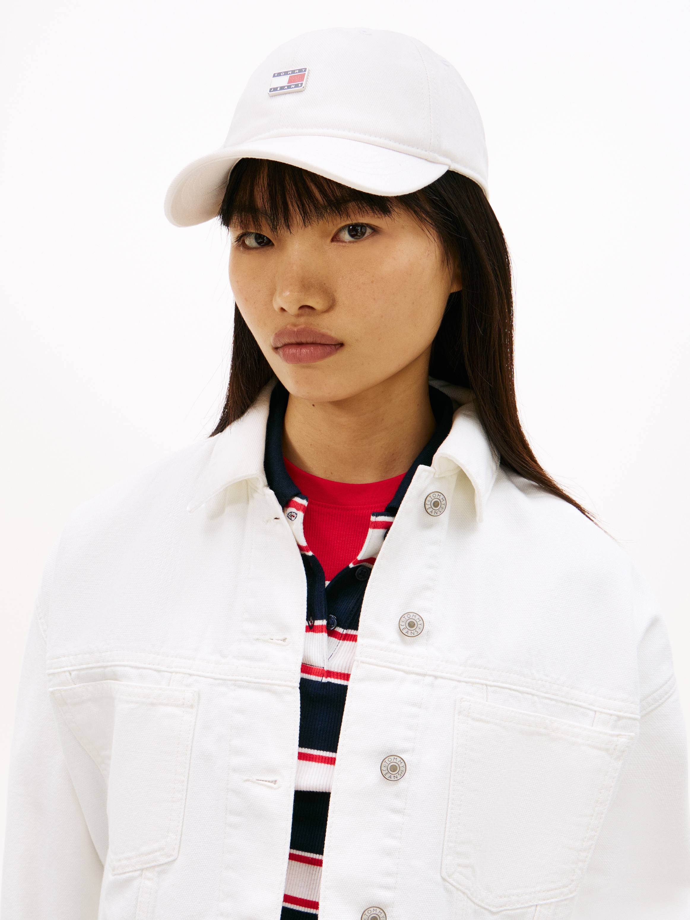 Tommy Jeans Baseball Cap »TJW HERITAGE PLAQUE« Regular fit mit festem Schirm