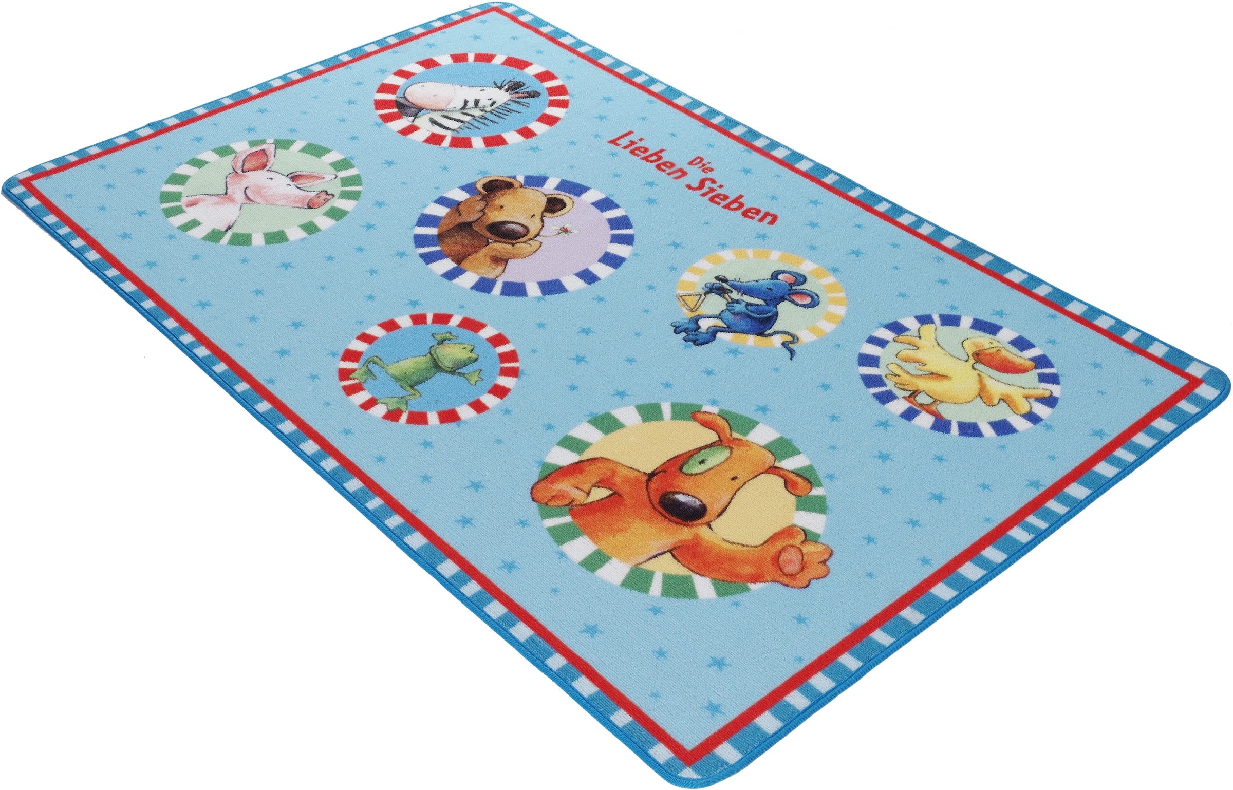 Die Lieben Sieben Kinderteppich »LS-202«, rechteckig, 2 mm Höhe, Kinderzimmer