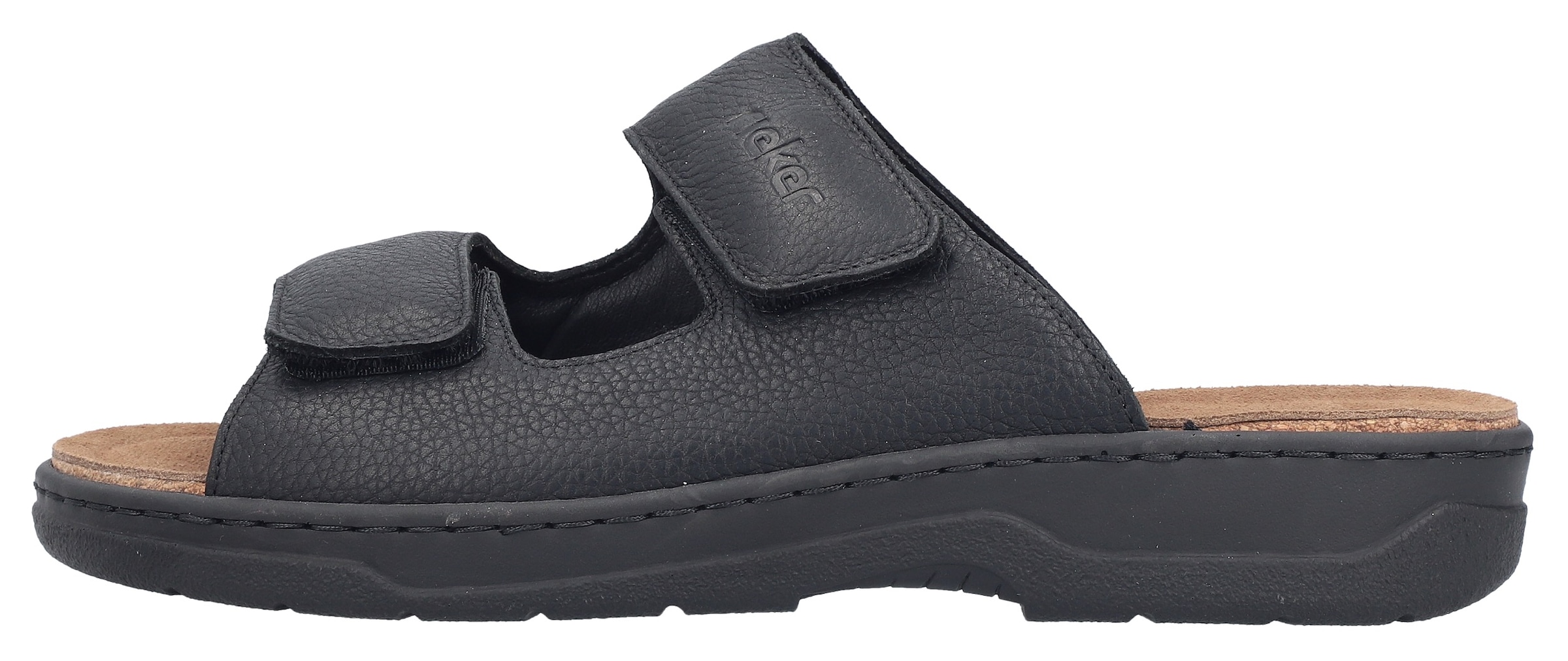 Rieker Pantolette  Sommerschuh, Hausschuh mit Klettverschlüsse