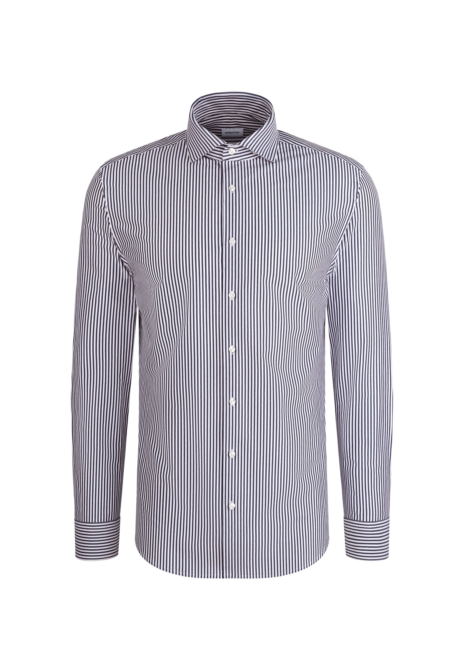 seidensticker Businesshemd »Schwarze Rose« Slim 1/1 Kentkragen Gestreift