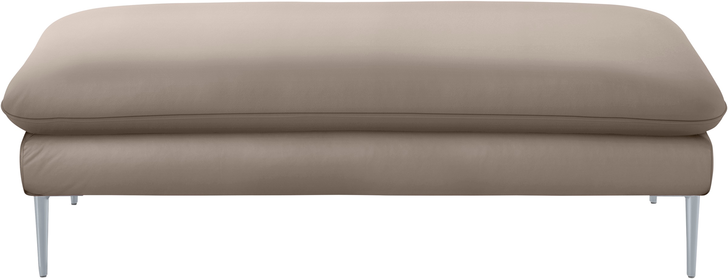 W.SCHILLIG Hocker »enjoy&MORE«, Füße silber matt, Breite 151 cm