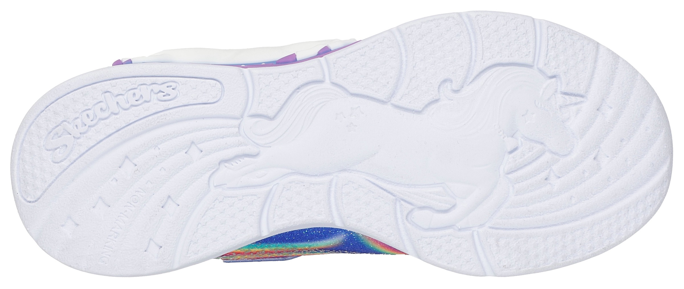 Skechers Sneaker »UNICORN CHASER«  Blinkschuh mit Einhorn, Größenschablone zum Download