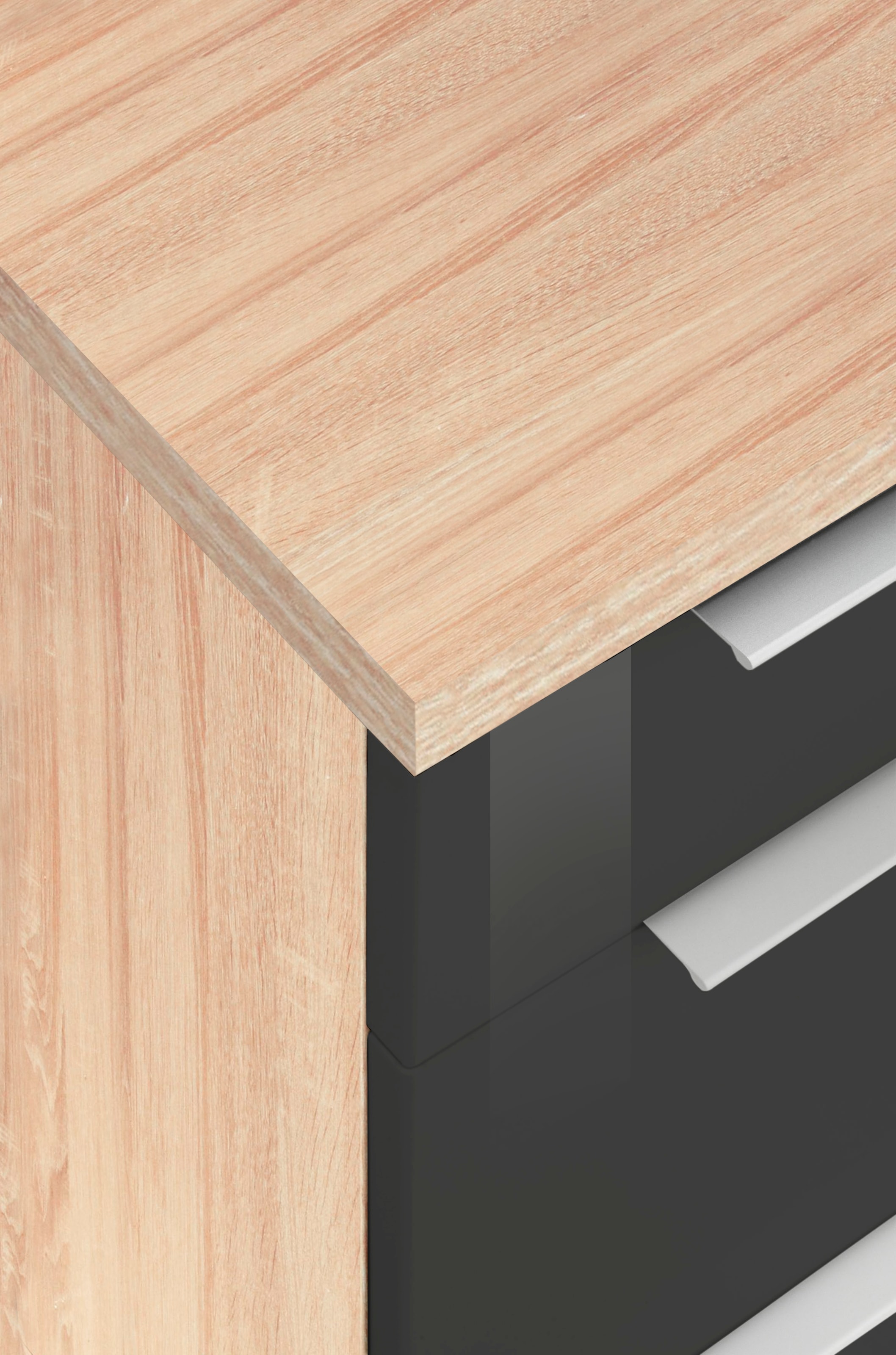 KOCHSTATION Winkelküche »KS-Brindisi« Stellbreite 220/280 cm, wahlweise mit E-Geräten, mit MDF-Fronten