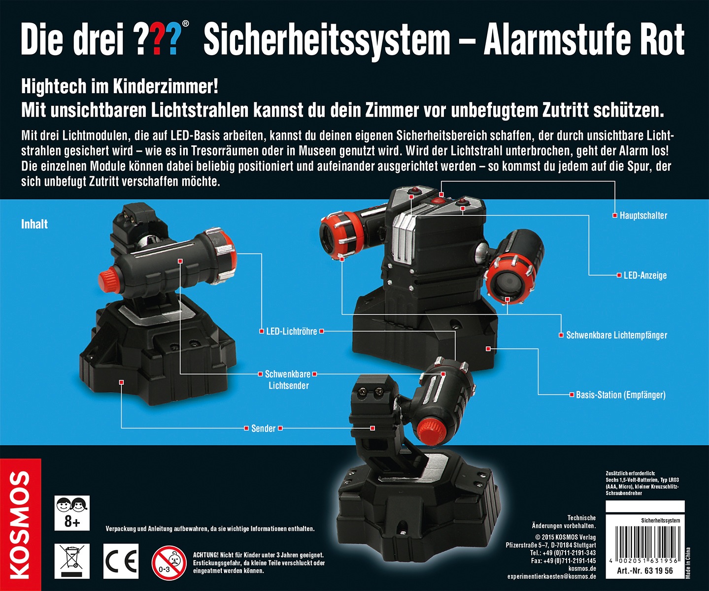 Kosmos Experimentierkasten »Die drei ??? Sicherheitssystem«