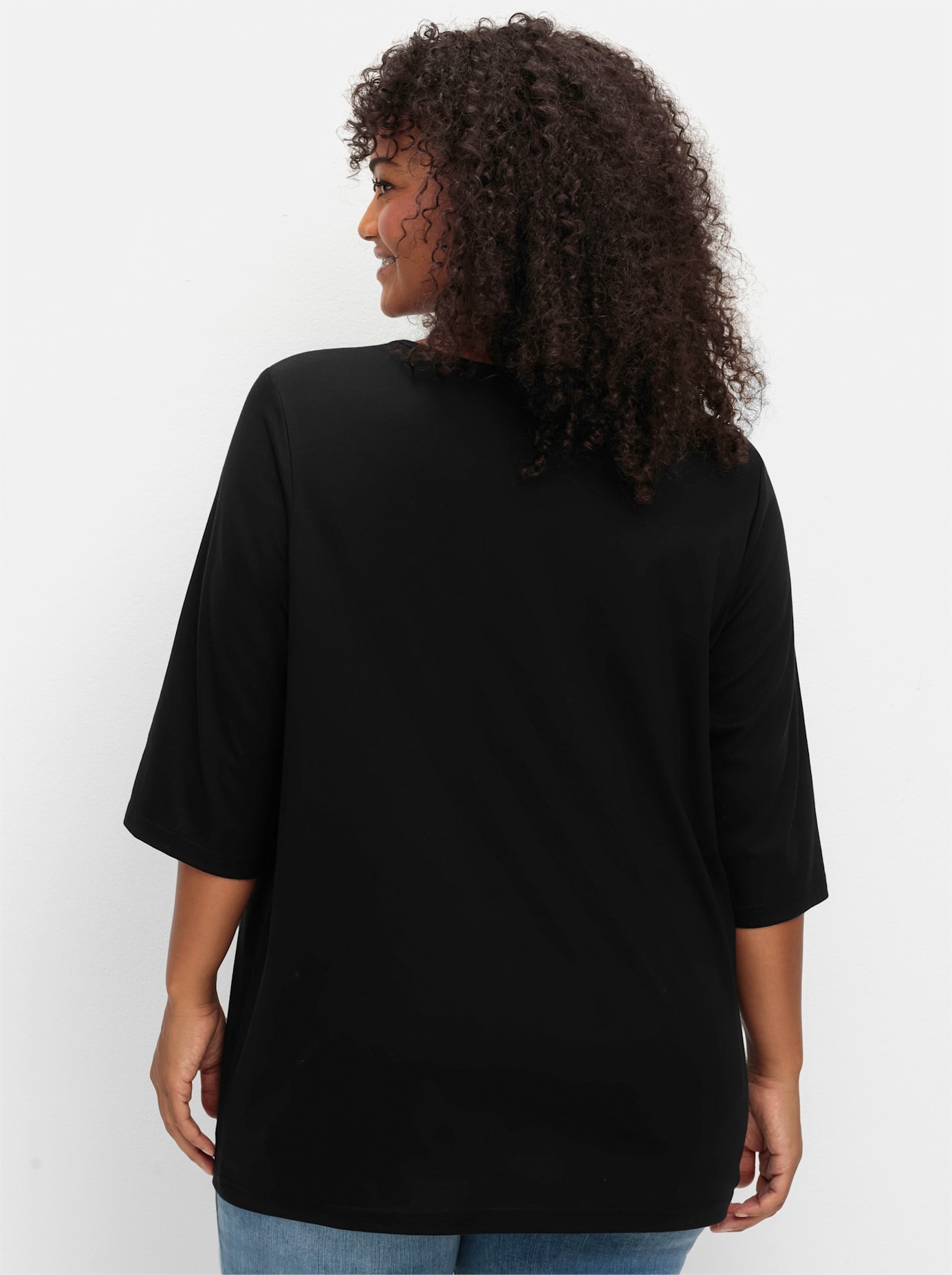 Sheego 3/4-Arm-Shirt »3/4-Arm-Shirt«, (1 tlg.)