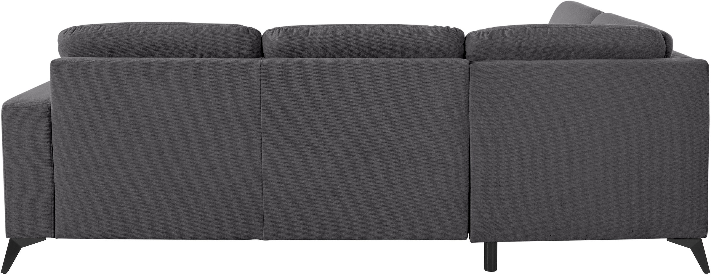 Places of Style Ecksofa »Lolland L-Form«, Wahlweise mit Bettfunktion und Stauraum, auch mit abwischbarem Bezug