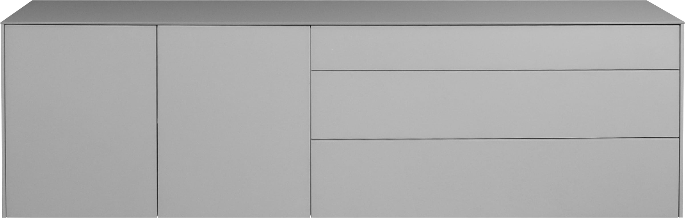 Mäusbacher Lowboard »Imola TOPSELLER!«, Lowboard mit Glasfront und Glasoberplatte