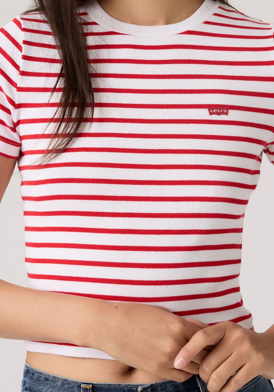 Levi's® T-Shirt »ESSENTIAL SPORTY TEE« Feinripp- Qualität