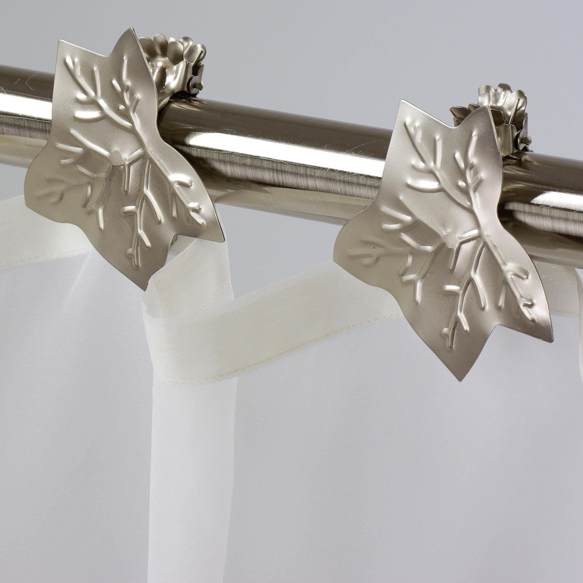 Liedeco Dekoklammer »Blatt«, (Packung, 2 St.), für Gardinen, Vorhänge