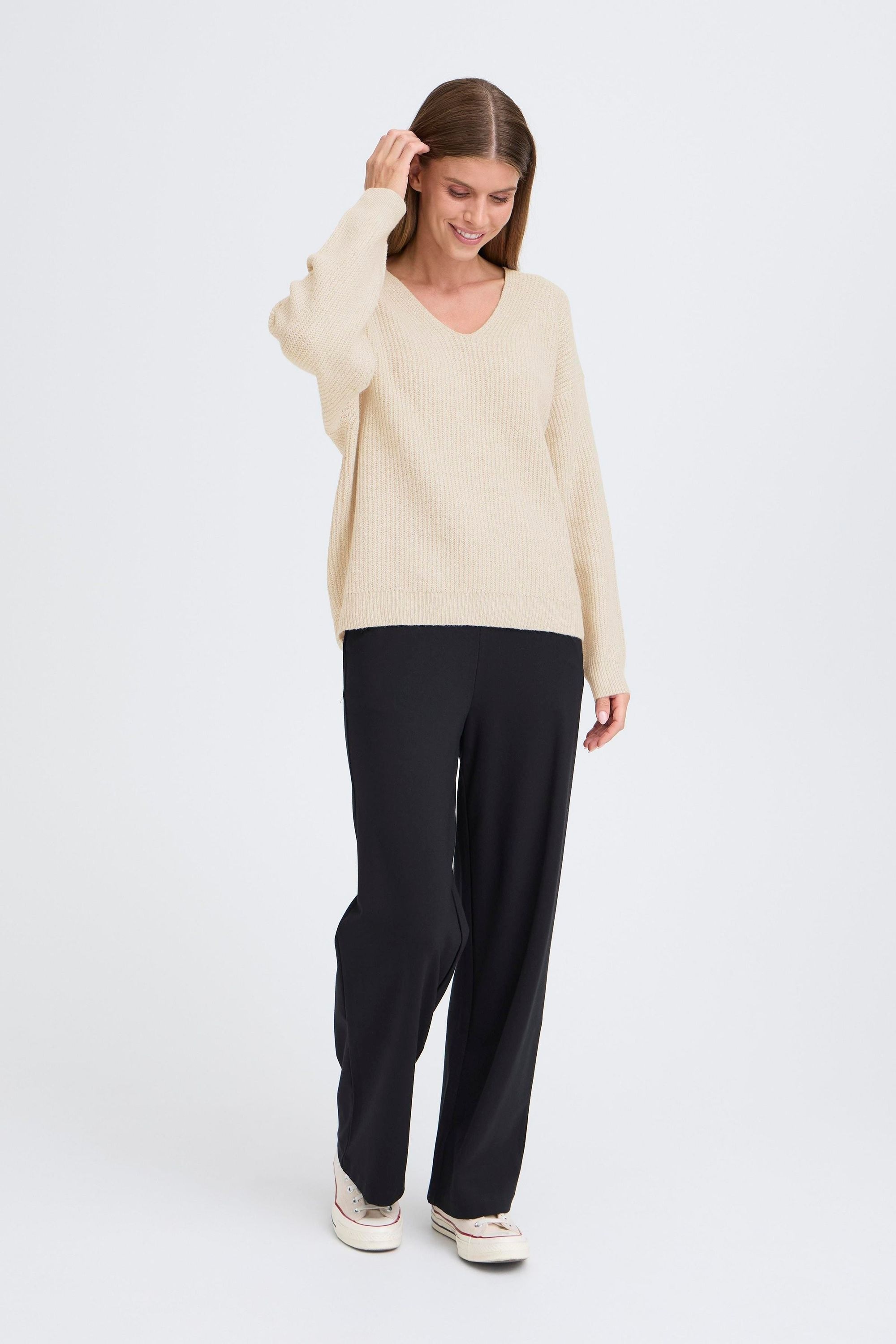 OXMO V-Ausschnitt-Pullover »V-Ausschnitt-Pullover OXICALLIE«