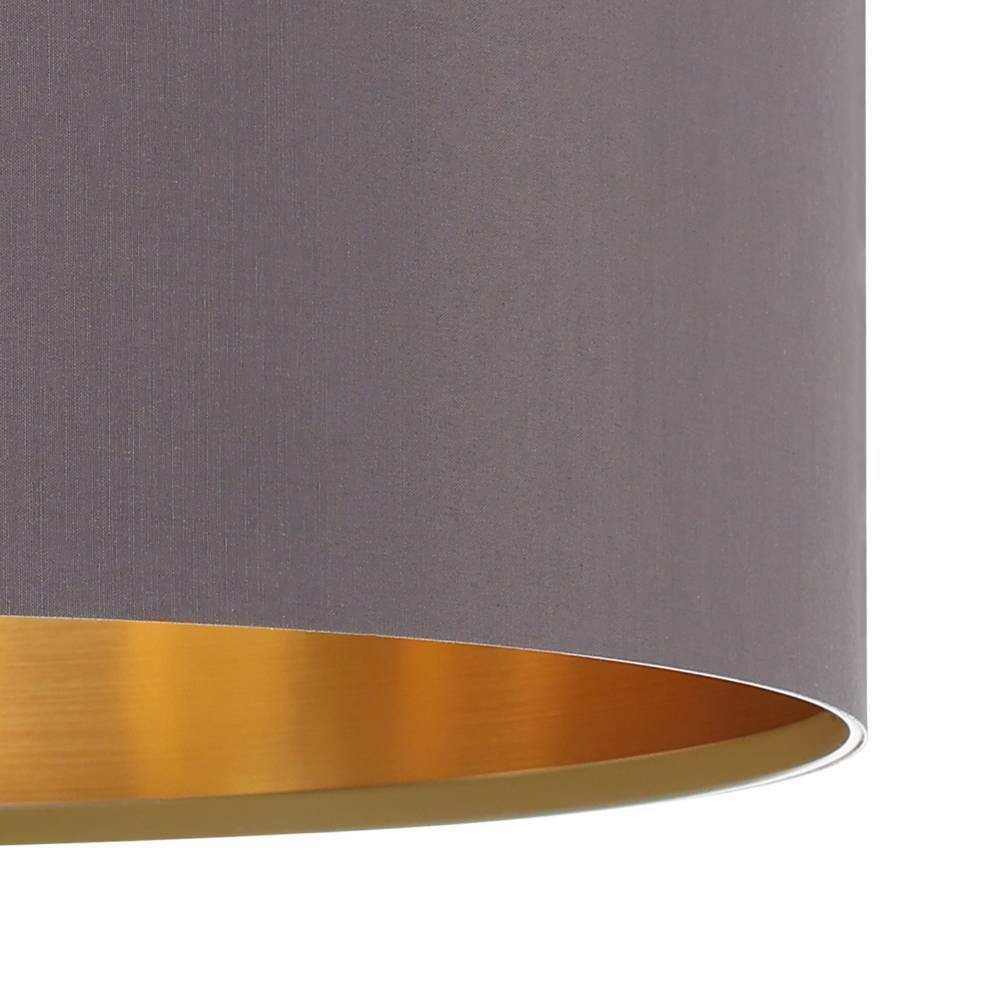 EGLO Pendelleuchte »MASERLO Hängelampe, cappuccino, gold, silber, Stoff, elegant, modern«, 1 flammig, Leuchtmittel E27 | ohne Leuchtmittel, Pendelleuchte, Pendellampe, Wohnzimmer, Esszimmer, gemütlich, 110x38cm