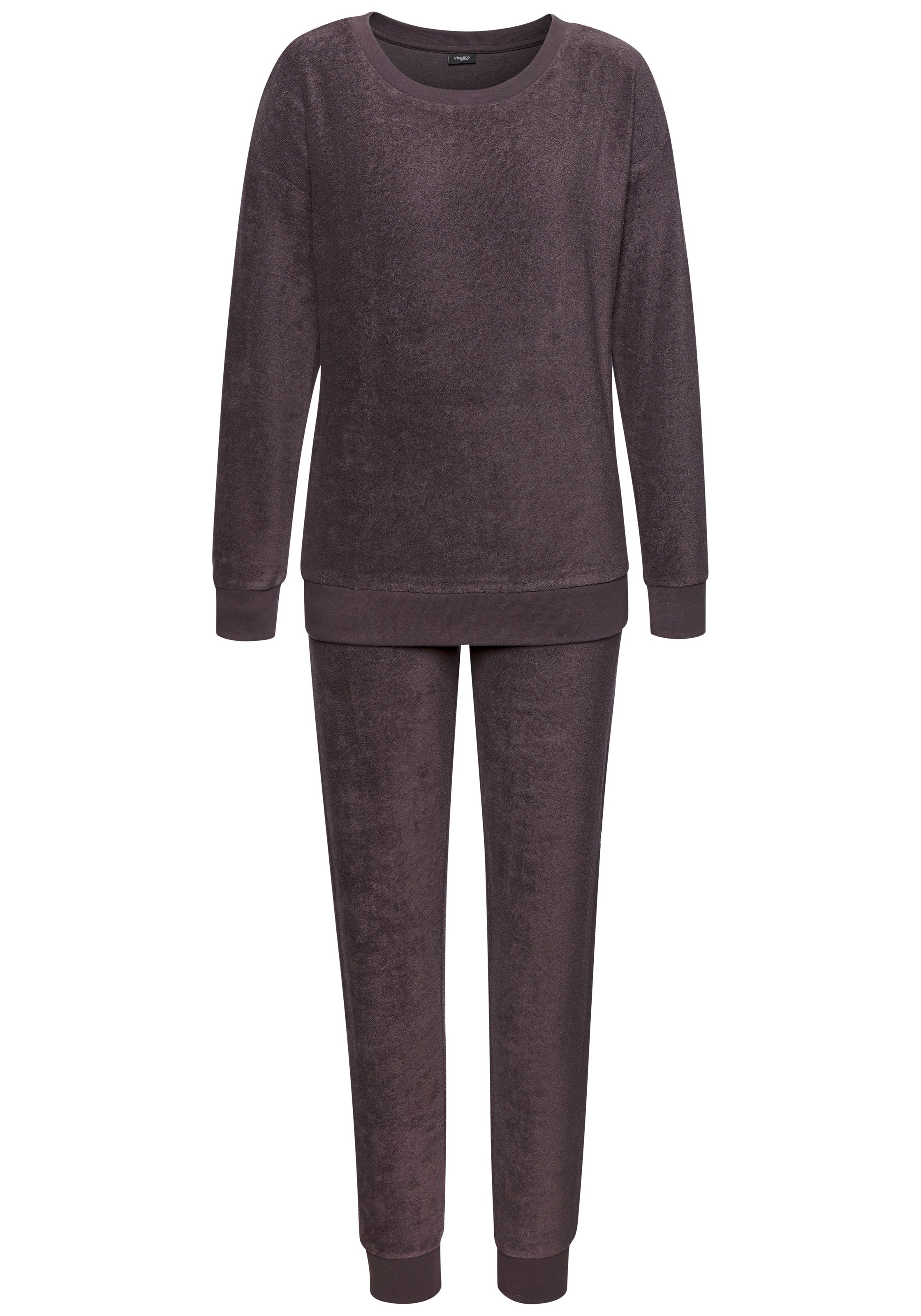 Vivance Dreams Pyjama, (2 tlg.), in schöner Frottee-Qualität