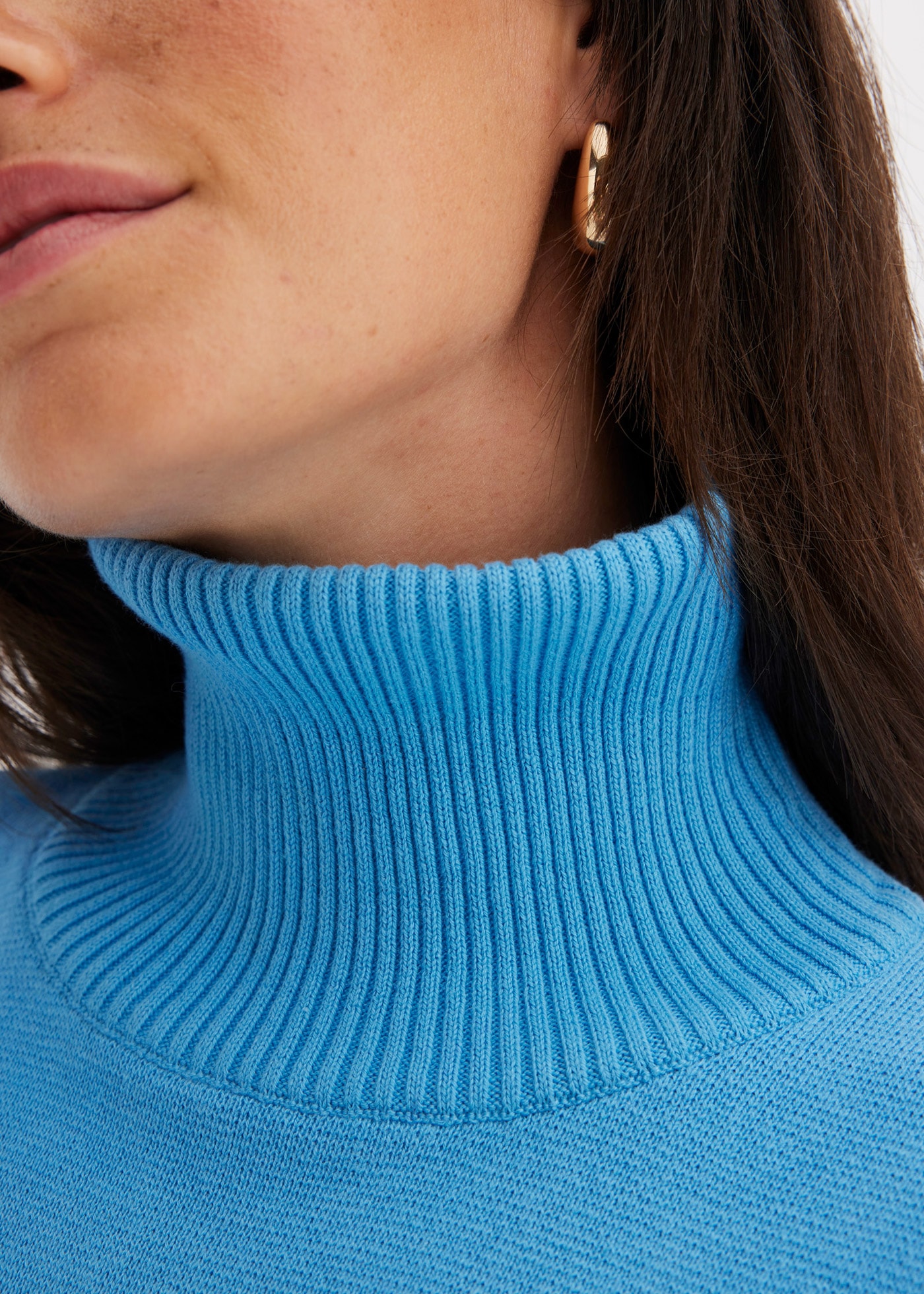 bonprix Strickpullover »Gerippter Pullover aus reiner Baumwolle« Gerippter Pullover aus reiner Baumwolle