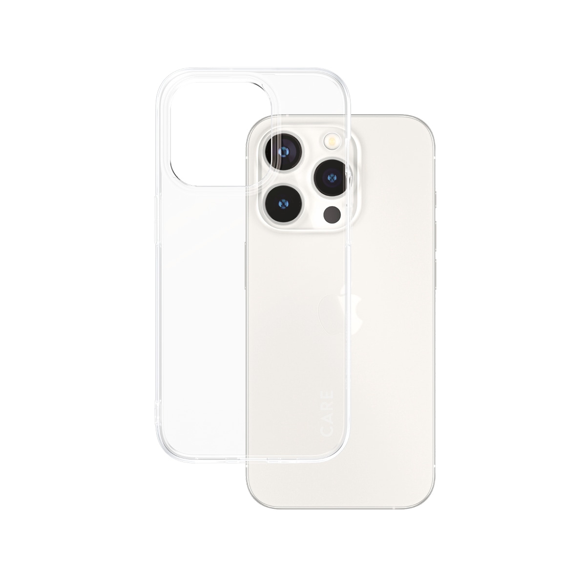 CARE by PanzerGlass Handyhülle »Slim X-Ray Case für Apple iPhone 15 Pro Fashion X-Ray Soft« Smartphones Backcover, Schutzhülle, Handyschutzhülle, Case, Schutzcase, stoßfest