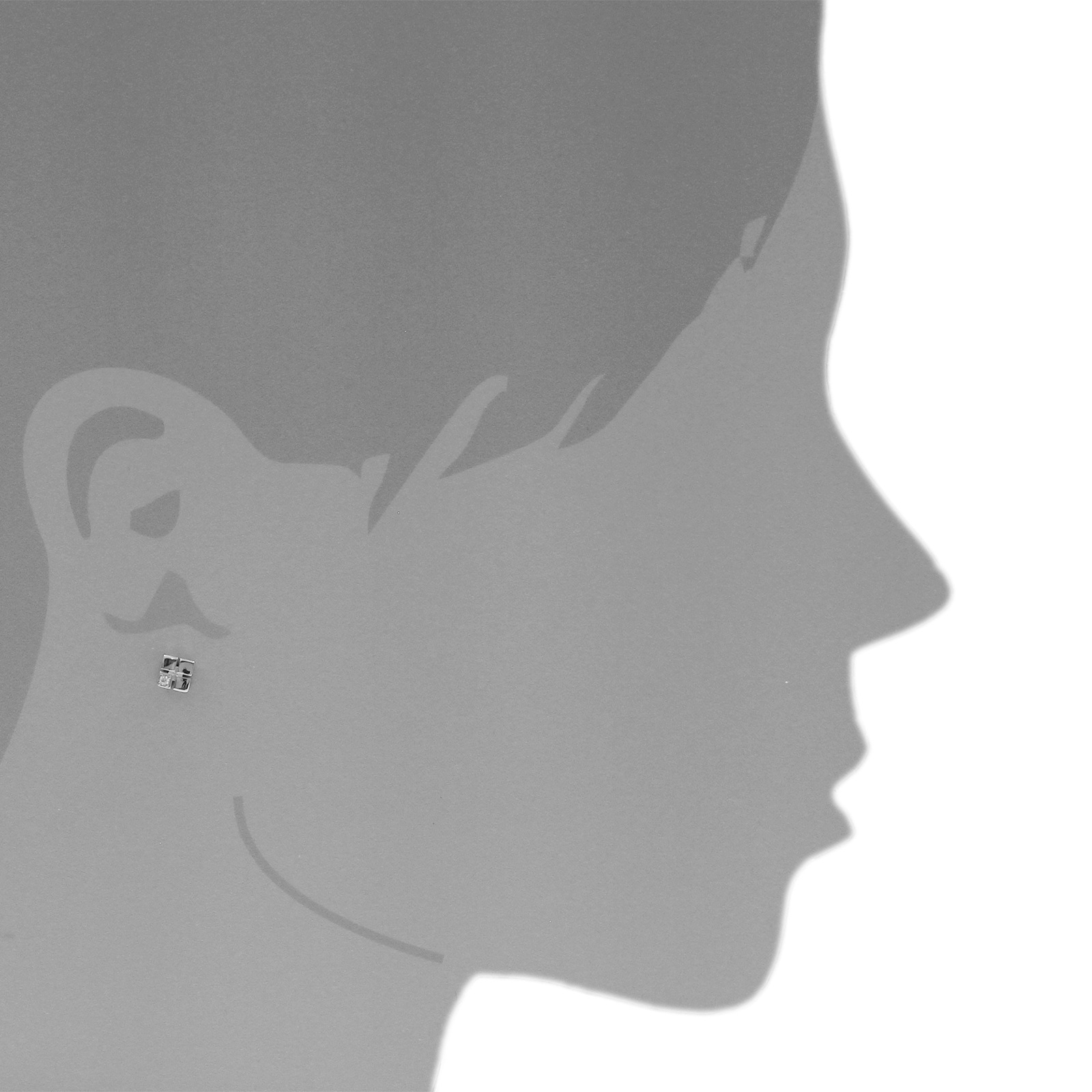 OSTSEE-SCHMUCK Paar Ohrstecker »- Elli - Silber 925/000 - Zirkonia«