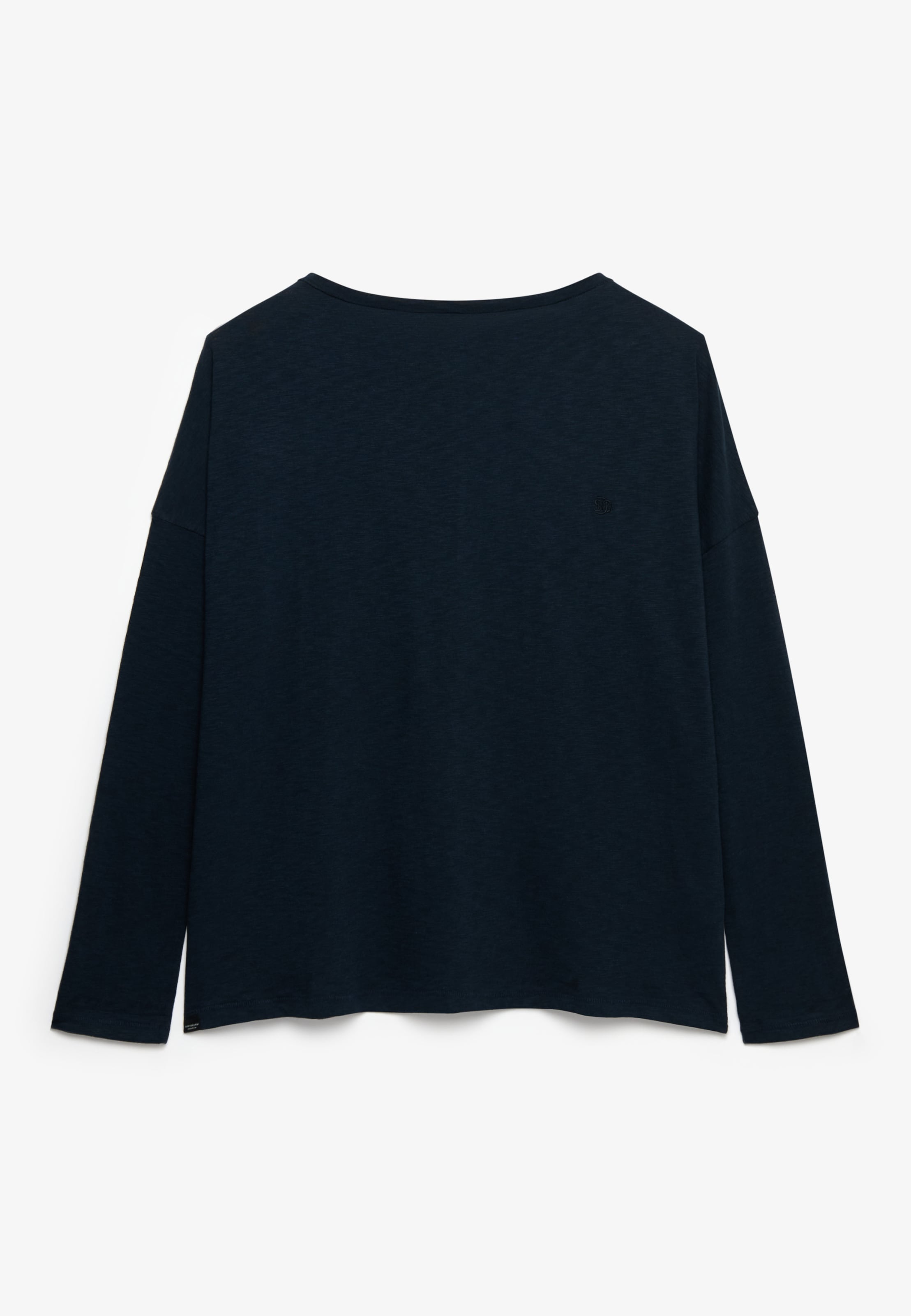 Superdry Langarmshirt »STUDIOS BOAT NECK SLUB LS TOP« Baumwollmischung, oversize