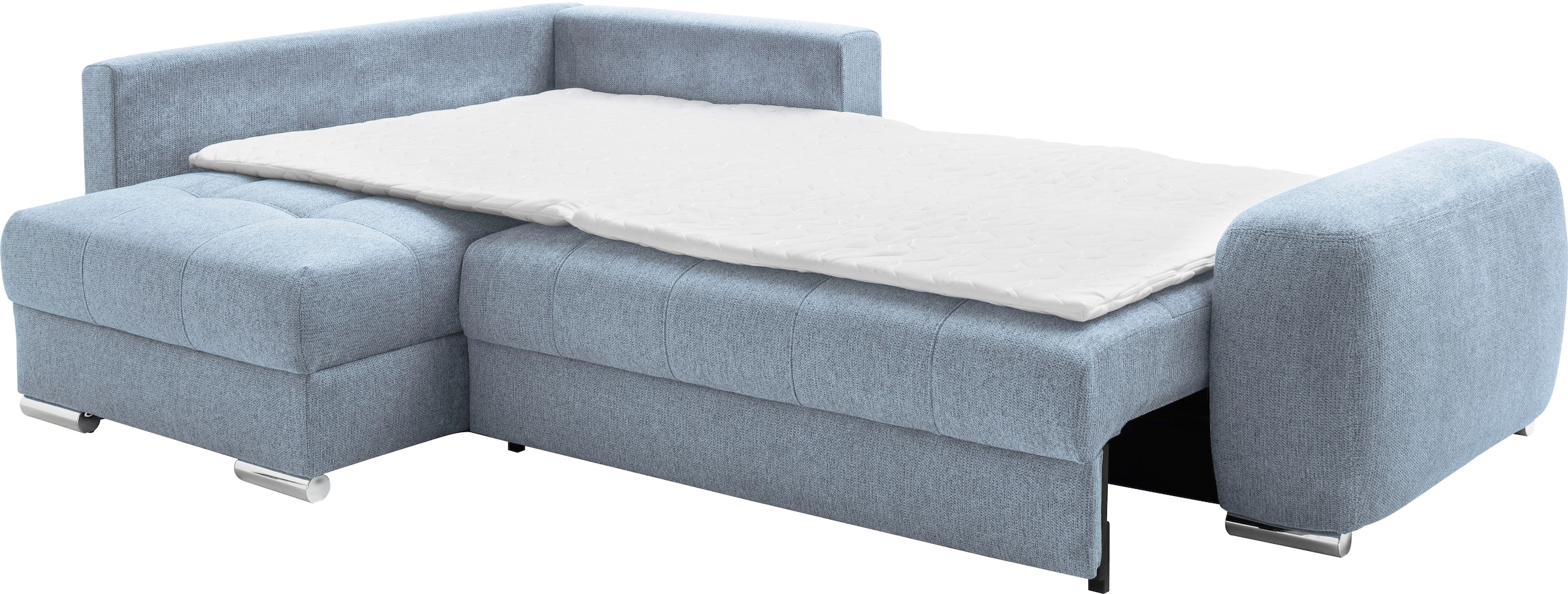 Mr. Couch Ecksofa »Mykonos, L-Form, Dauerschläfer« Mit Boxpring-Taschenfederkern