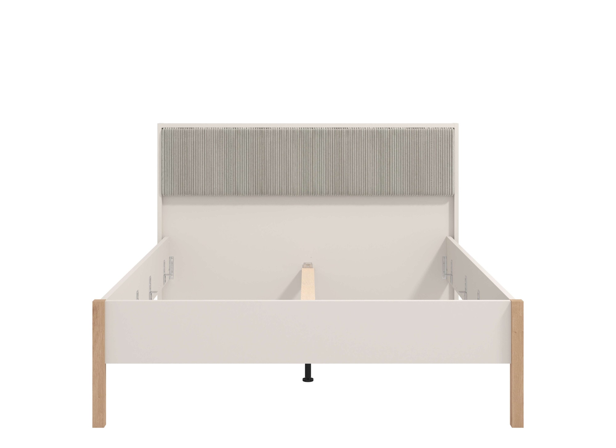 Home affaire Bett »Belfort Bett, mit gepolstertem Kopfteil, bezogen mit weichem Cordstoff«, 160 oder 180x200cm, FSC®-zertifiziert, Trendfarbe cashmere