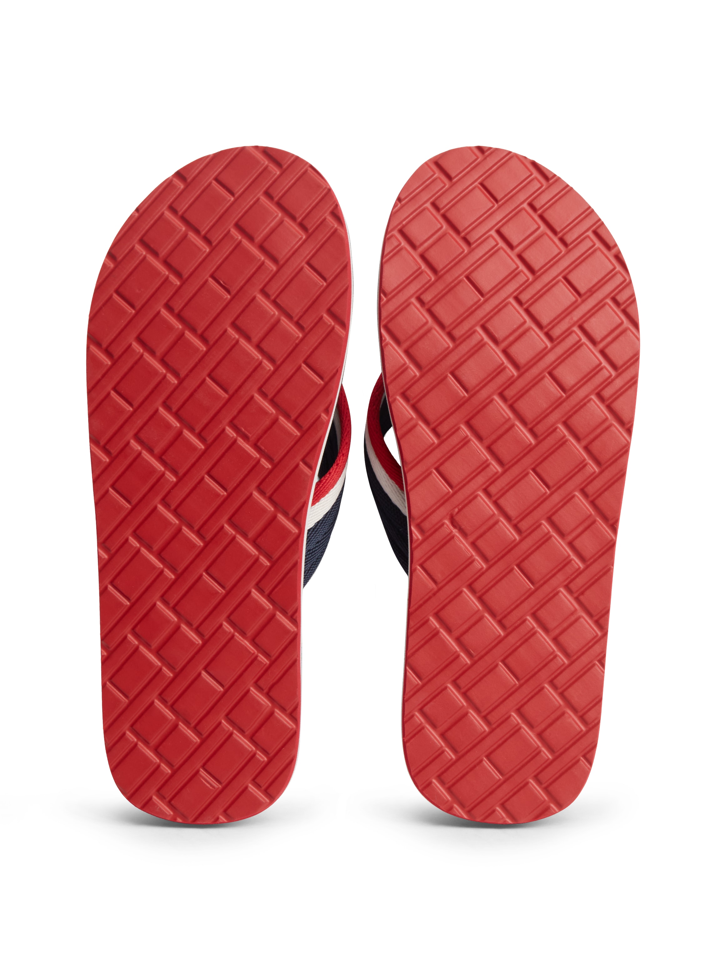 Tommy Hilfiger Zehentrenner »PATCH HILFIGER BEACH SANDAL«  Sommerschuh, Strandschuh mit gestreifter Bandage