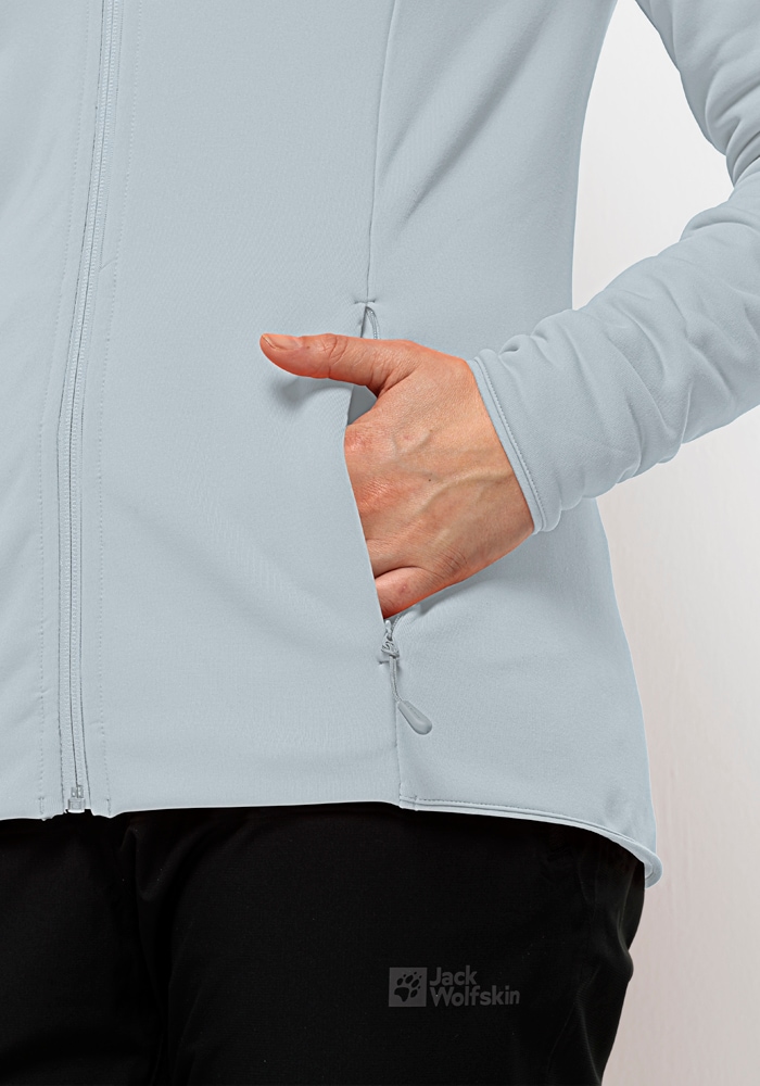 Jack Wolfskin Fleecejacke »BAISELBERG HOODED FZ W«, mit Kapuze
