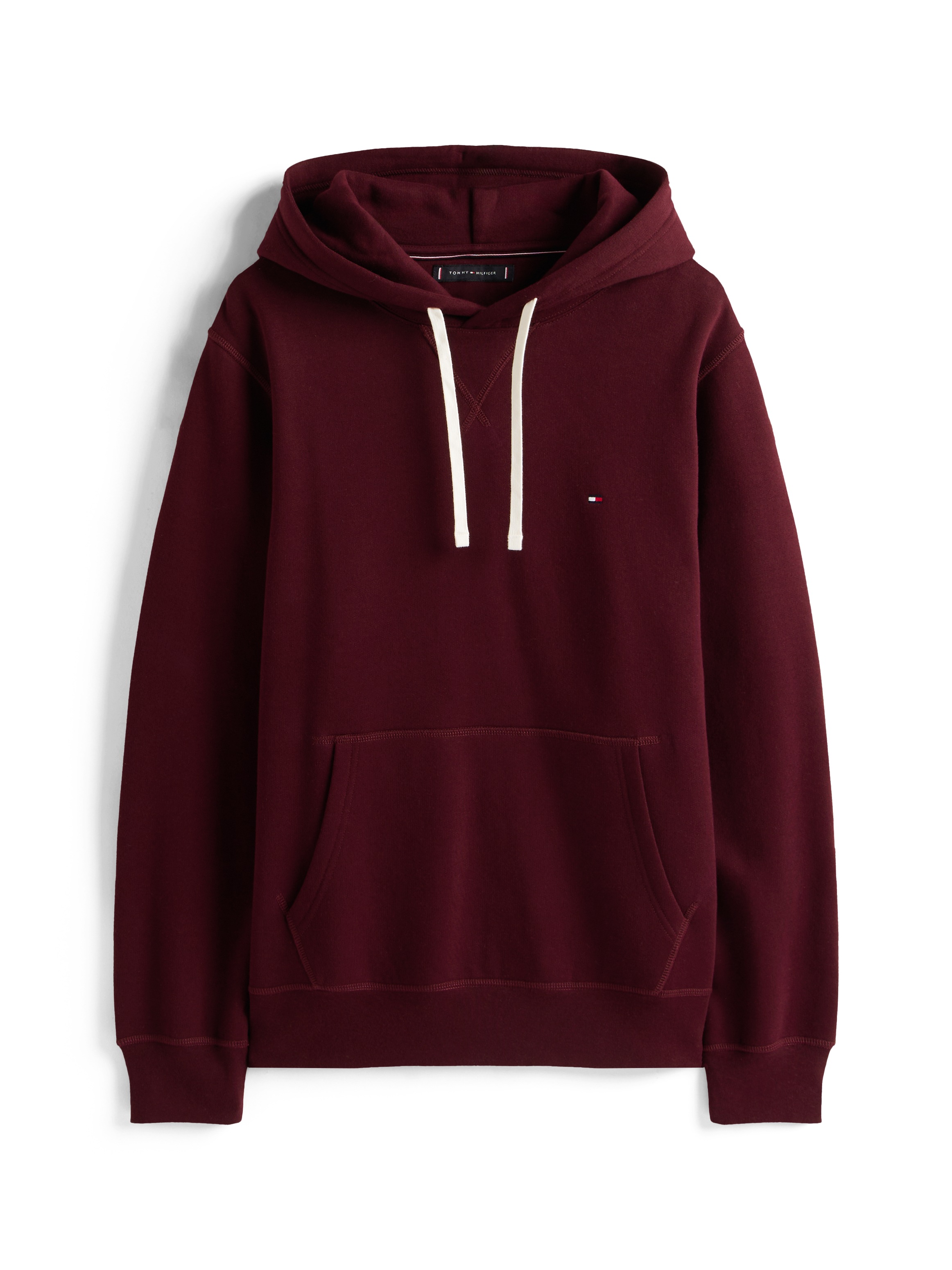 Tommy Hilfiger Hoodie »ESS SEASONAL FLEECE HOODY mit Kapuze und Kängurutasche«, unifarben, casual, regular fit, Baumwollmix, Kapuze