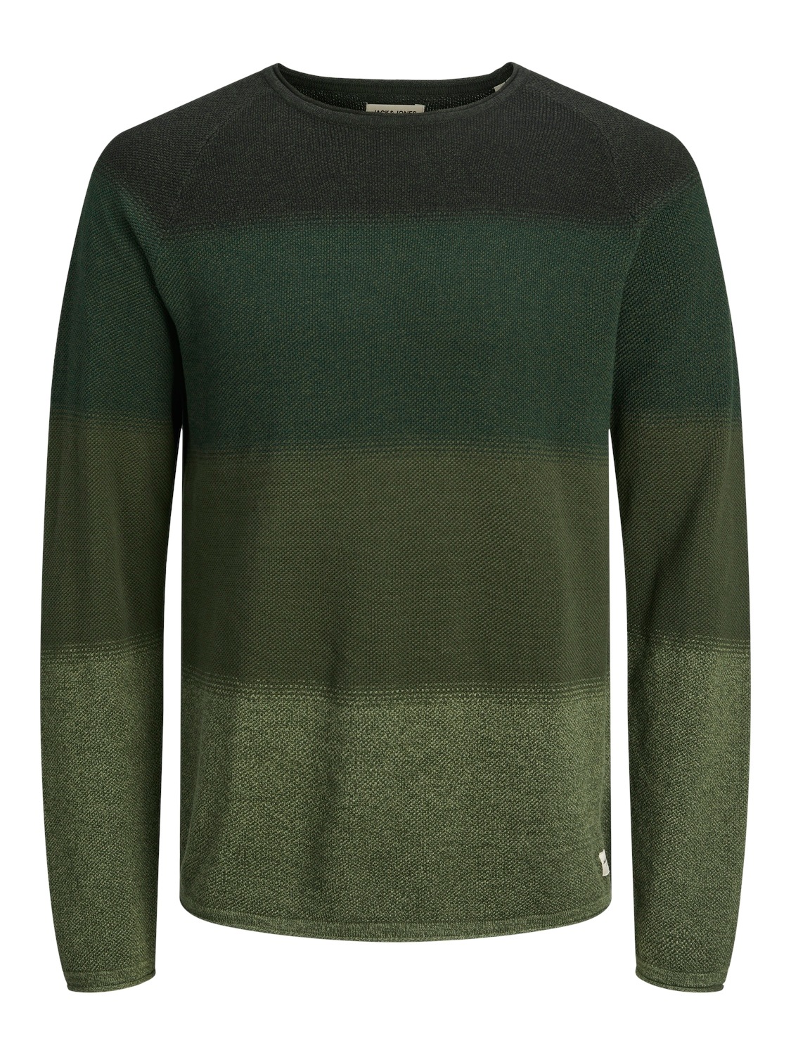 Jack & Jones Rundhalspullover »JJEHILL KNIT CREW NECK NOOS«, aus Strukturstrick